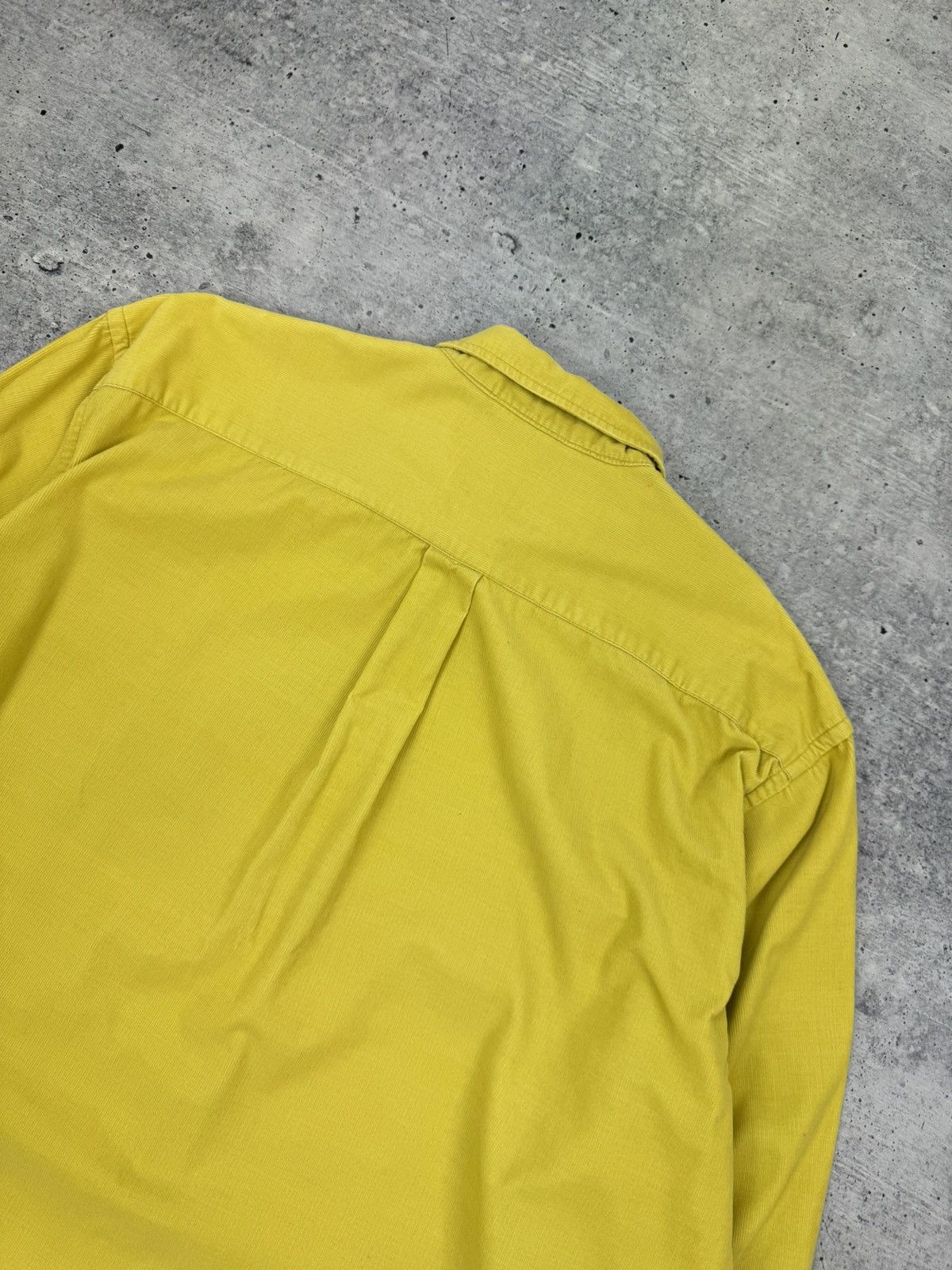 Burberry Vintage Thomas Burberry Logo Casual Yellow Button Up Shirt L Size US L / EU 52-54 / 3 - 21 Thumbnail