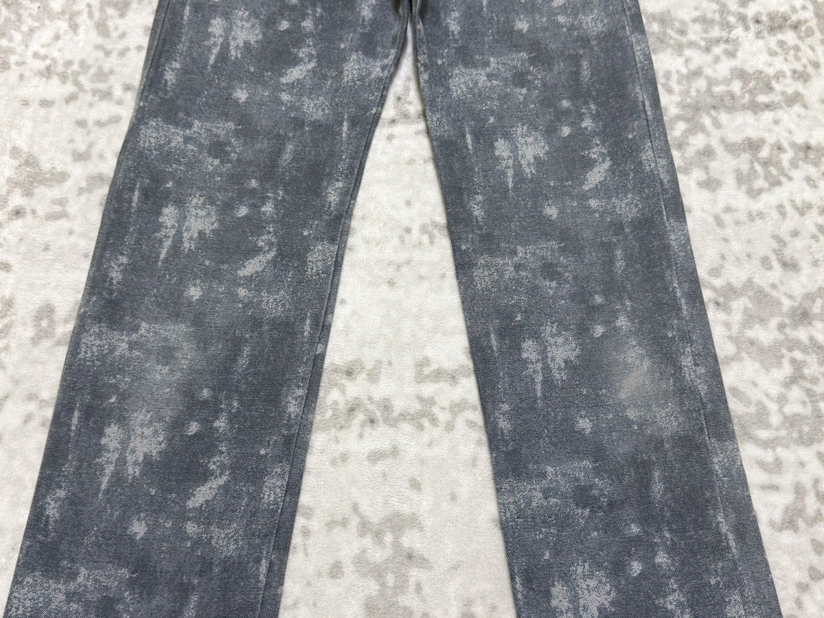 In The Attic Vintage In The Attic Acid Wash Mottled Straight Leg Jeans Size US 30 / EU 46 - 6 Thumbnail