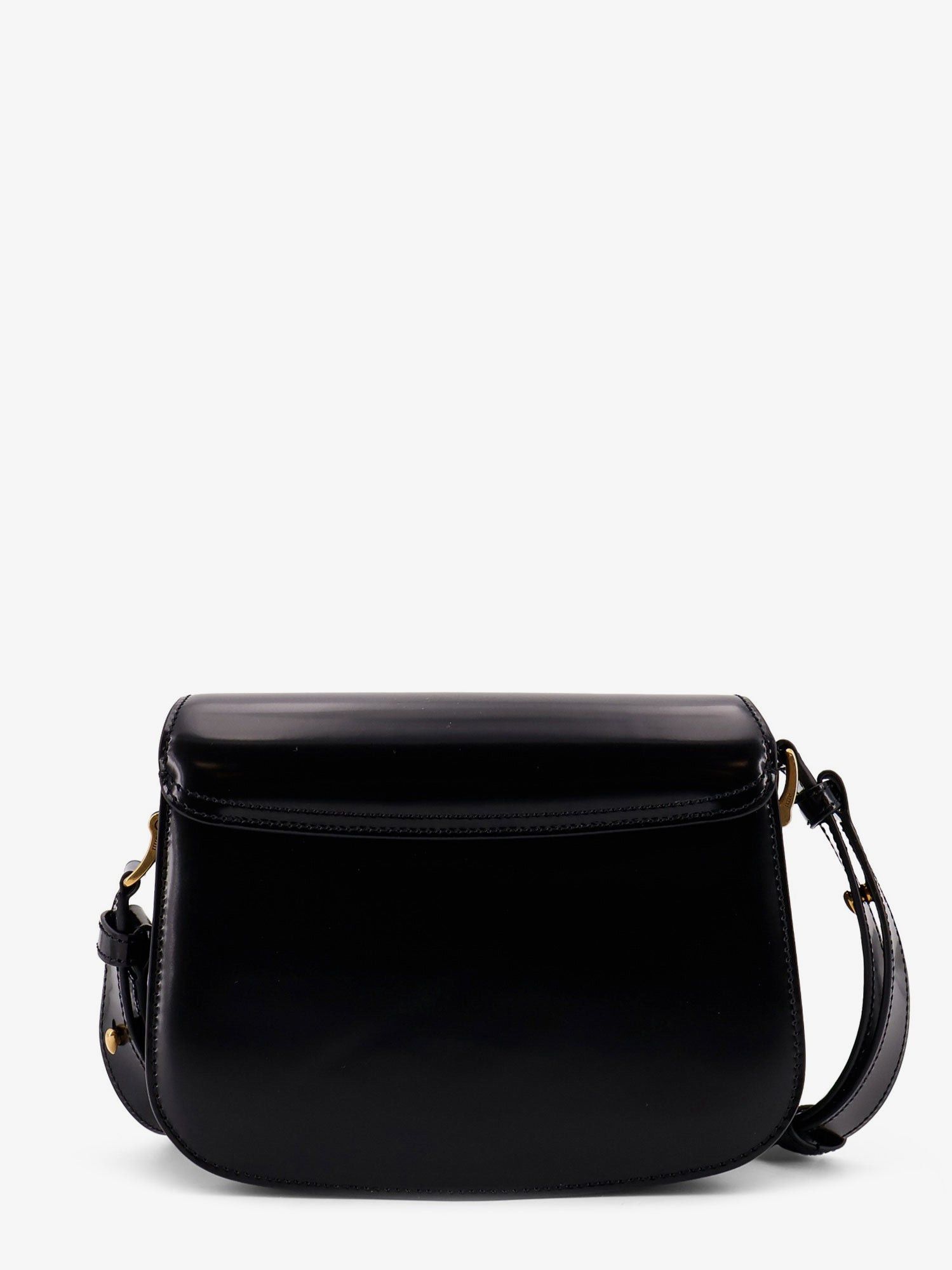 AMI Leather Shoulder Bag With Metal Logo On The Front Size ONE SIZE - 1 Thumbnail