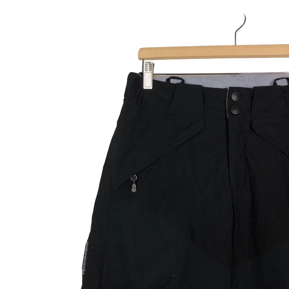 Japanese Brand 🔥Rich Black Cargo Pants Ski Multi Pocket Patagonia Ski Wear Size US 30 / EU 46 - 7 Thumbnail