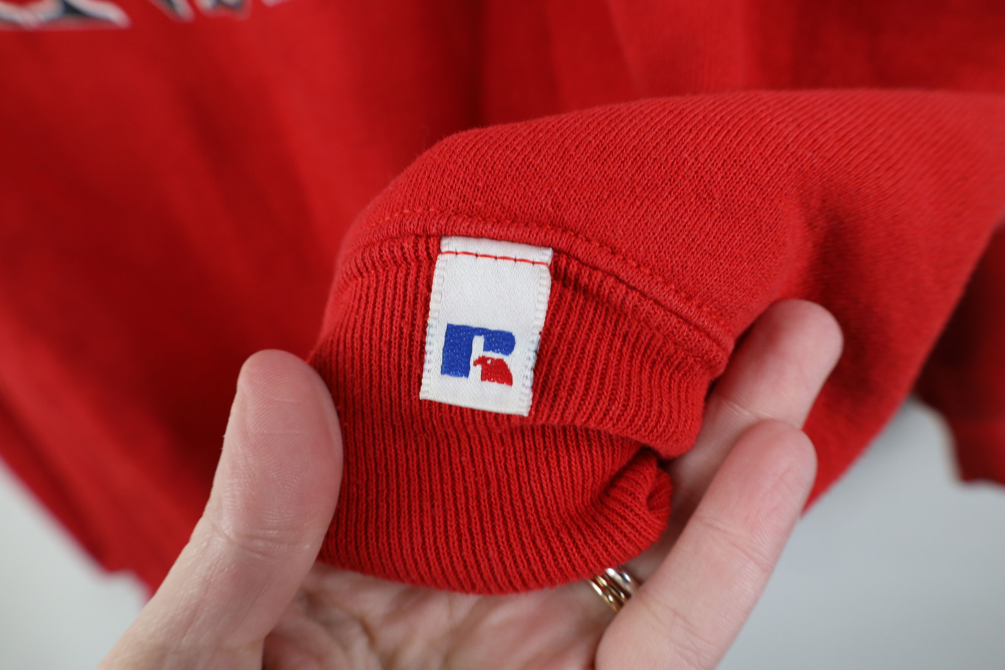 Russell Athletic Vintage 90s Russell Athletic Crewneck Sweatshirt Red USA Size US XL / EU 56 / 4 - 7 Thumbnail