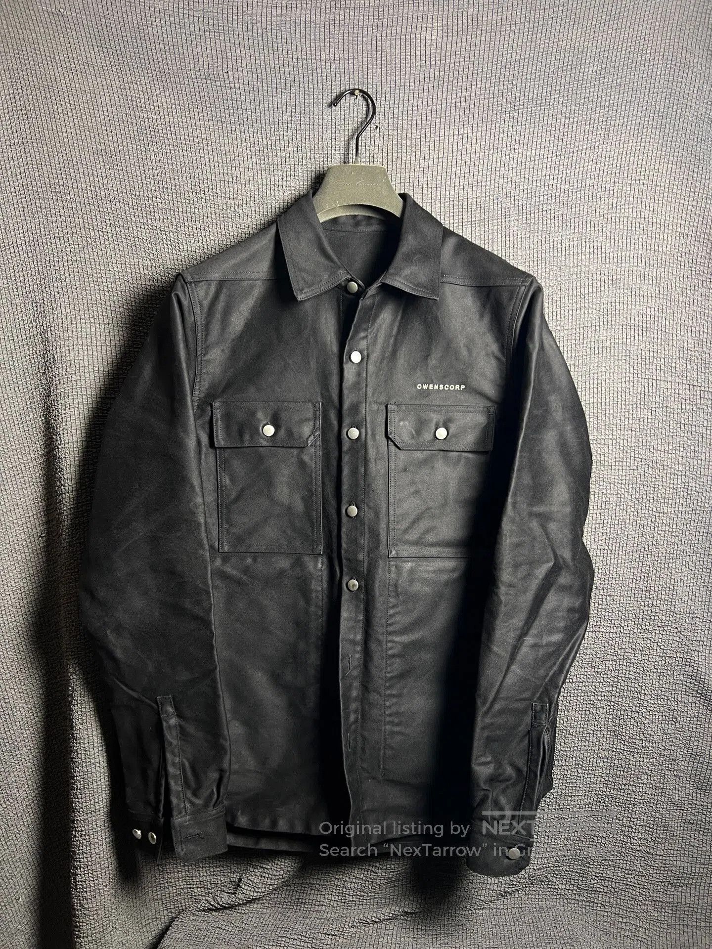 Rick Owens Rick Owens Crew Shirt in Black Satin Cotton. Size US L / EU 52-54 / 3 - 6 Thumbnail
