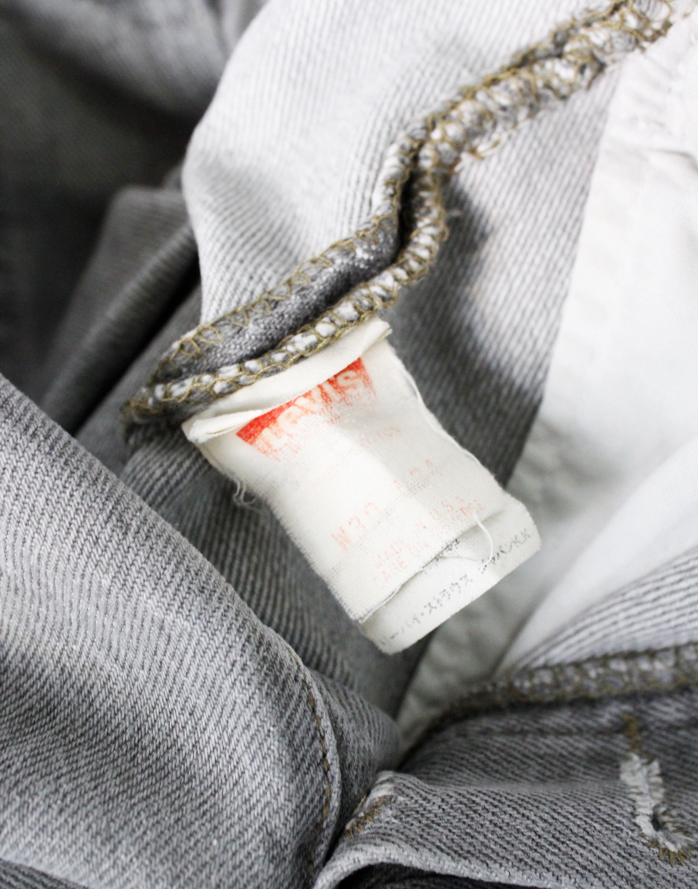 Levi's × Levi's Vintage Clothing × Vintage Vintage Levis 501 Gray Denim Jeans Pants Made in USA Size US 30 / EU 46 - 12 Thumbnail