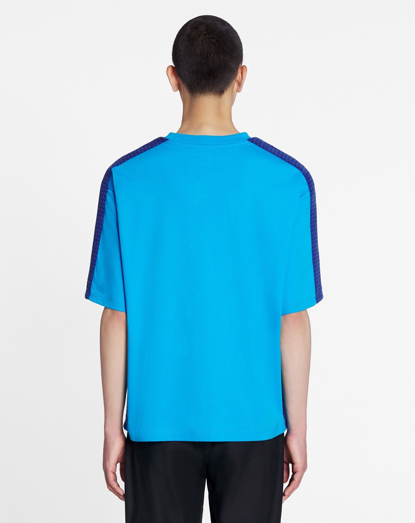 Lanvin o1mle0825 Curb Side Lanvin Loose-Fitting T-Shirt in Blue Size US S / EU 44-46 / 1 - 4 Thumbnail