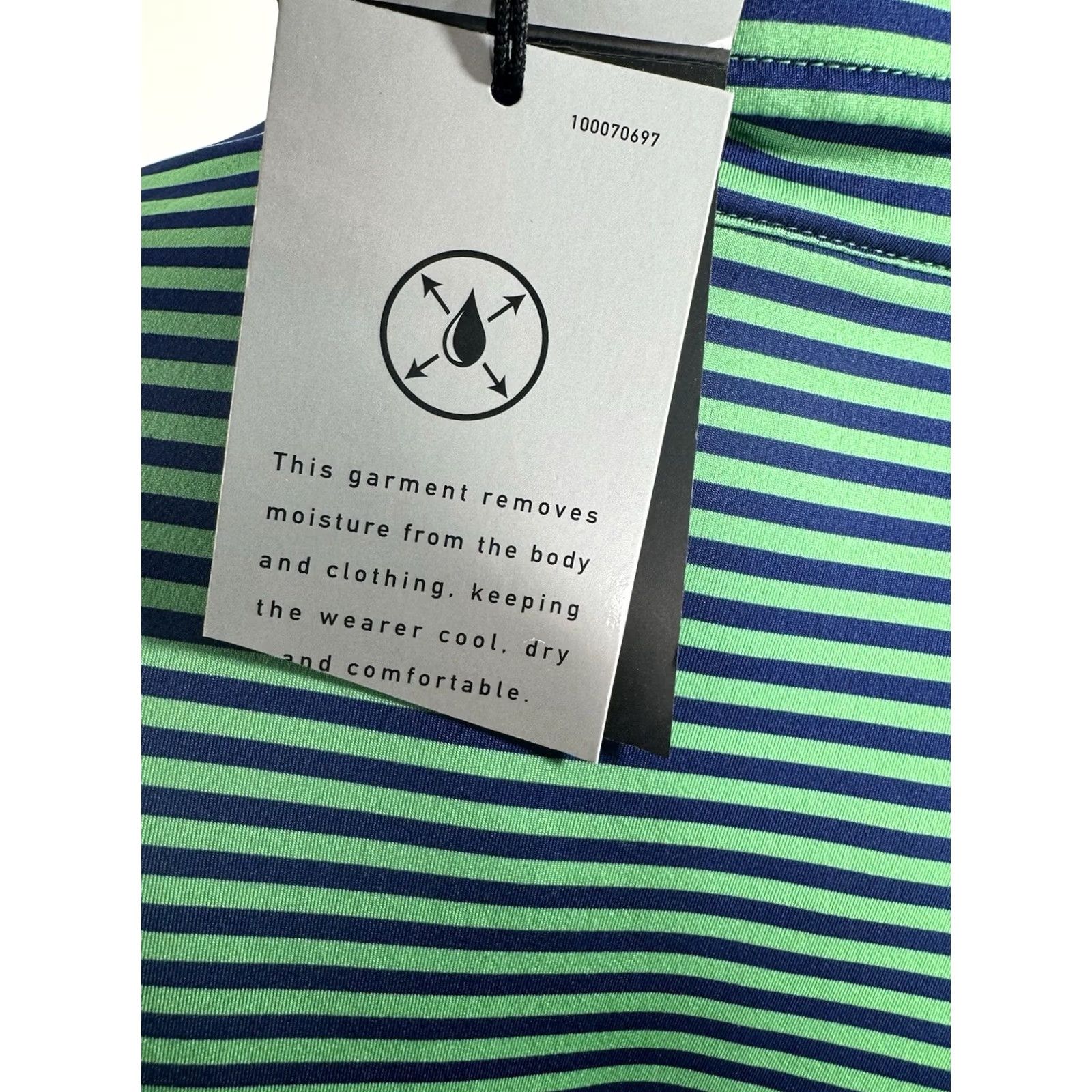 Ralph Lauren Ralph Lauren Polo Golf Shirt Striped UV / Wicking L - RLX RALPH LAUREN - NEW with TAGS - Men’s Polo Shirt Blue / Green Size US L / EU 52-54 / 3 - 6 Thumbnail