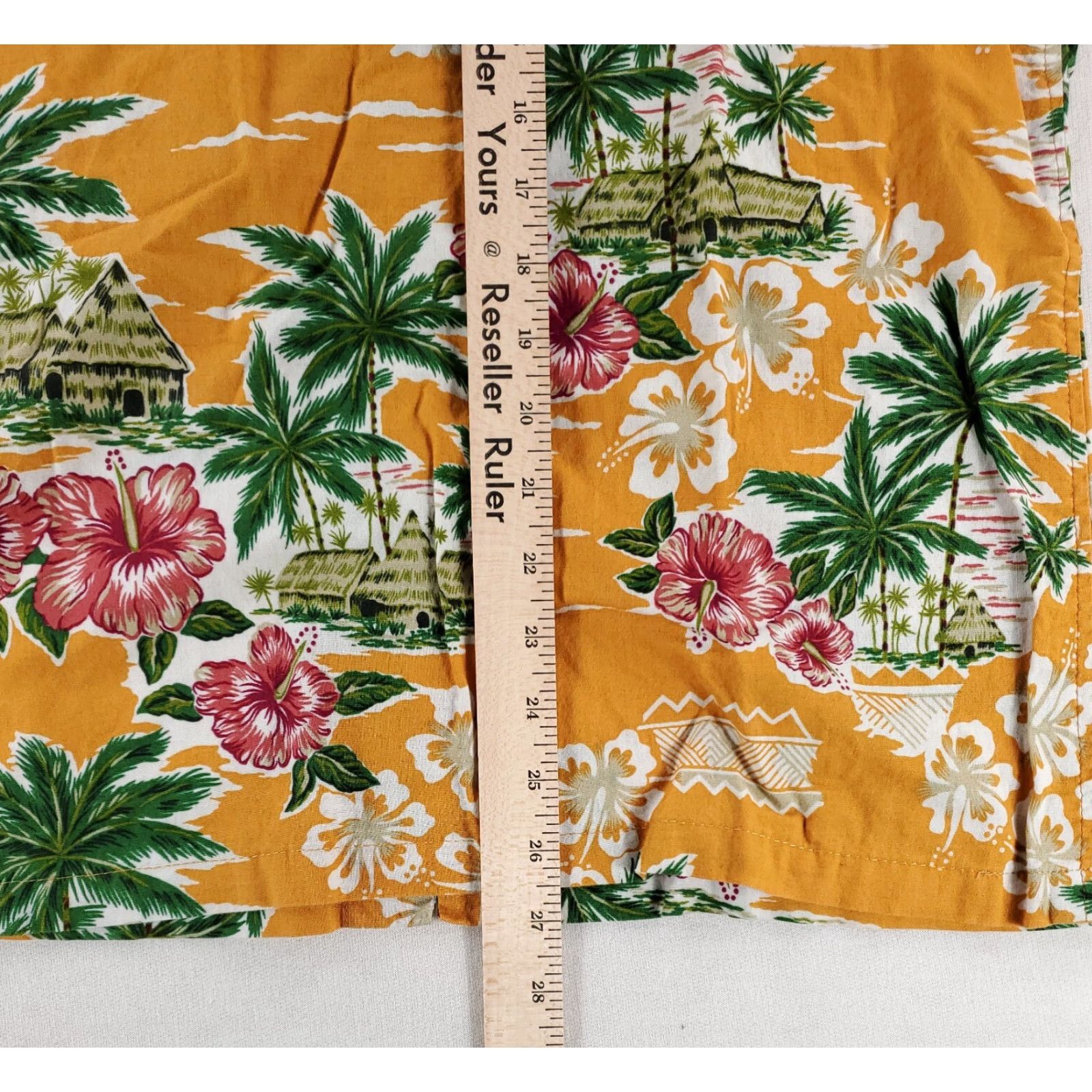 Reyn Spooner Reyn Spooner Hawaiian Shirt Orange Palm Trees Print Mens S Size US S / EU 44-46 / 1 - 5 Thumbnail