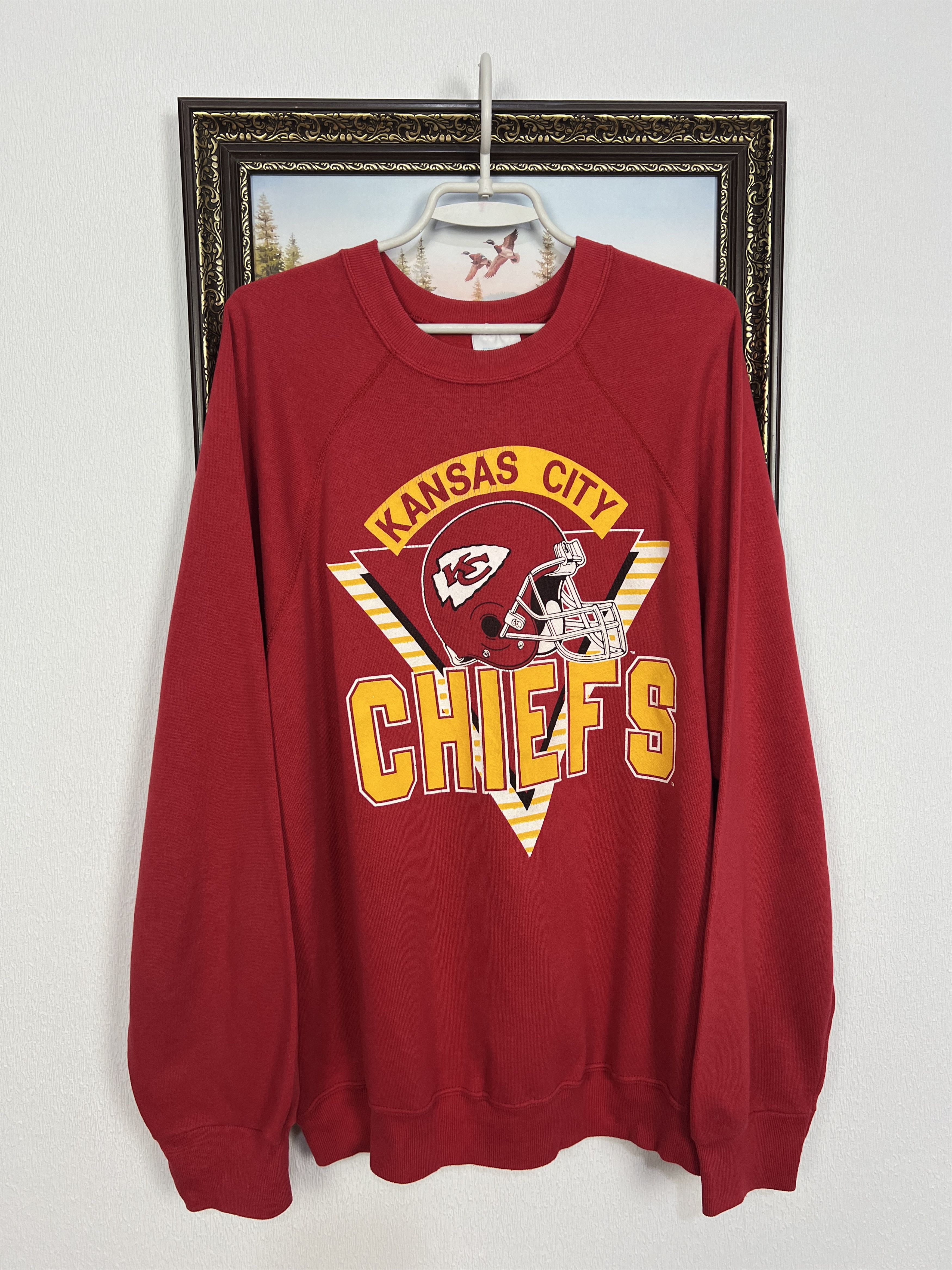 Tultex Vintage 90's Kansas City Chiefs Sweatshirt Crewneck NFL Rare Size US XL / EU 56 / 4 - 1 Thumbnail
