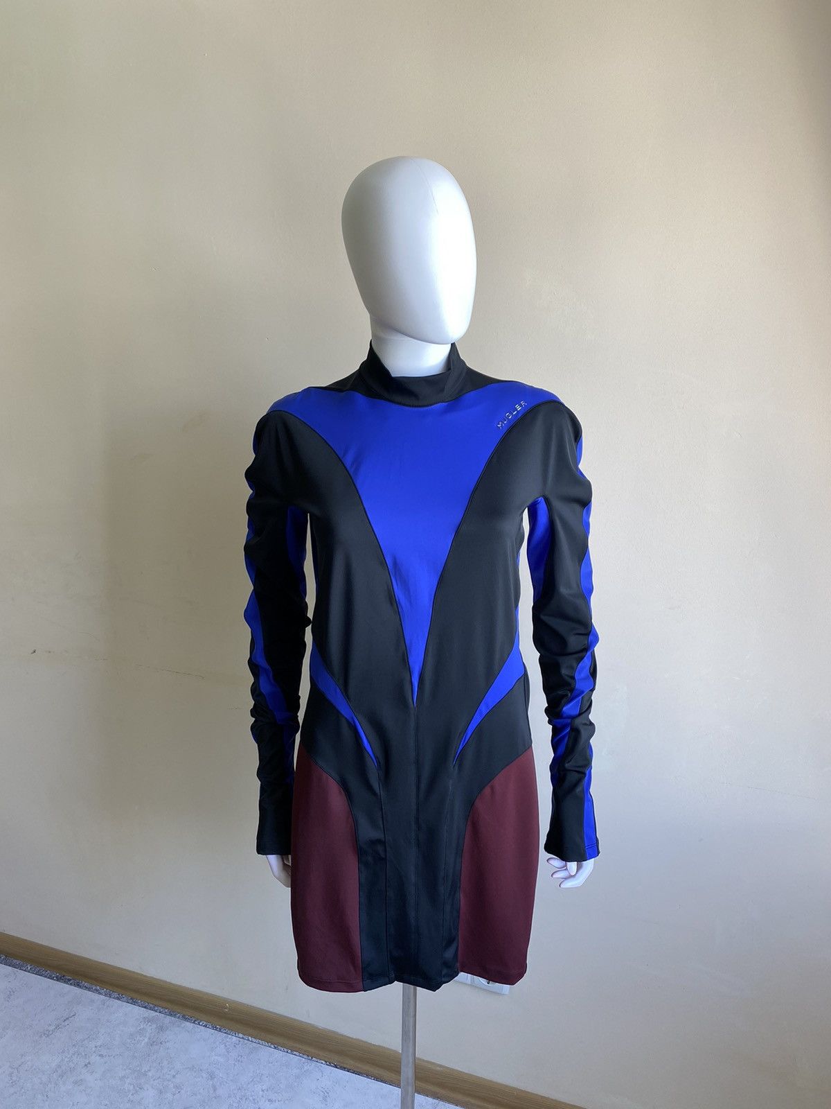 H&M × Mugler Mugler x H&M Womens Spiral Paneled Mini Dress Size XL-XXL Size XL / US 12-14 / IT 48-50 - 3 Thumbnail