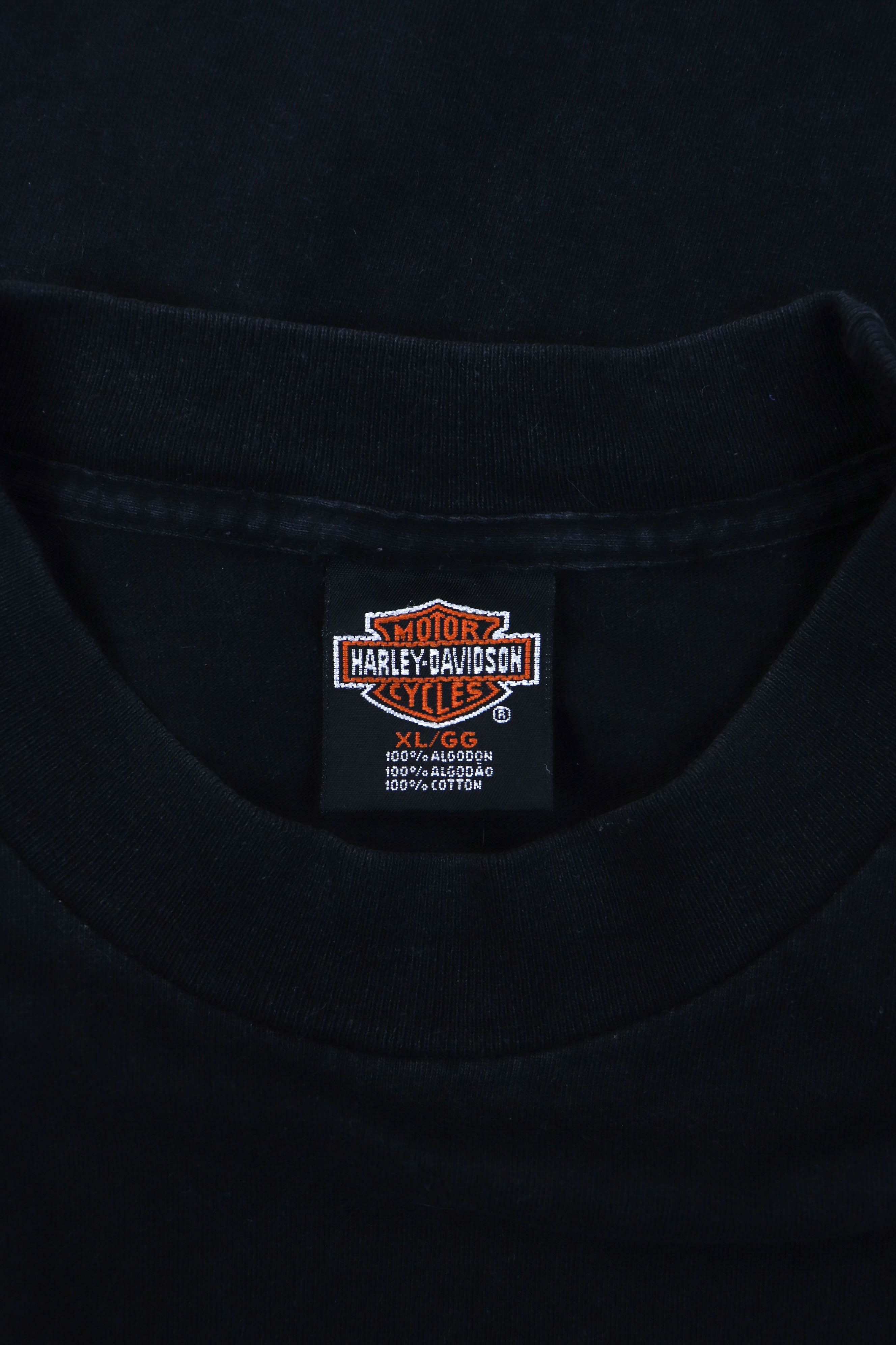 Harley Davidson 00s Vintage Harley Davidson Baja Mexico Big Logo Long Sleeve Size US XL / EU 56 / 4 - 11 Thumbnail