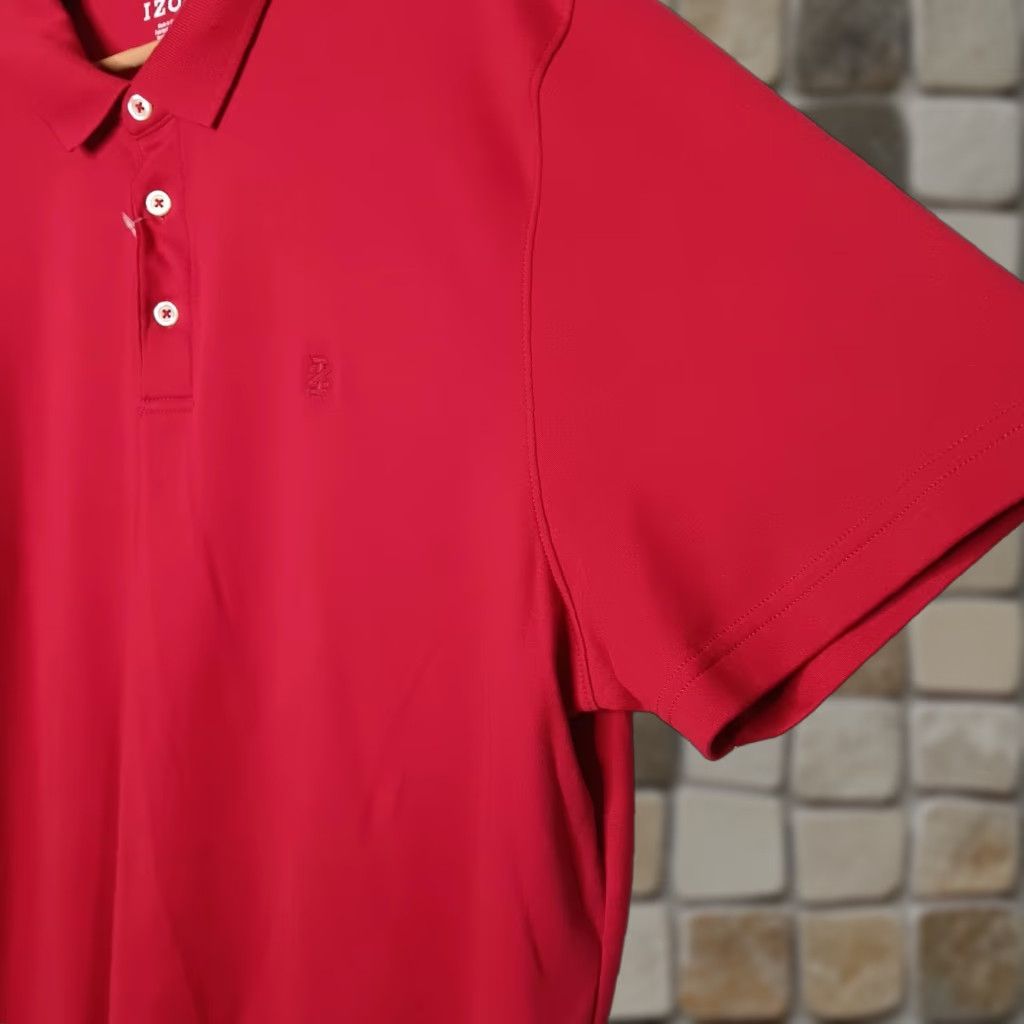 Izod IZOD Vintage Red Polo Shirt Mens XXL Cool Windward Golf Activewear Cotton Knit Preppy Classic Size US XXL / EU 58 / 5 - 1 Thumbnail