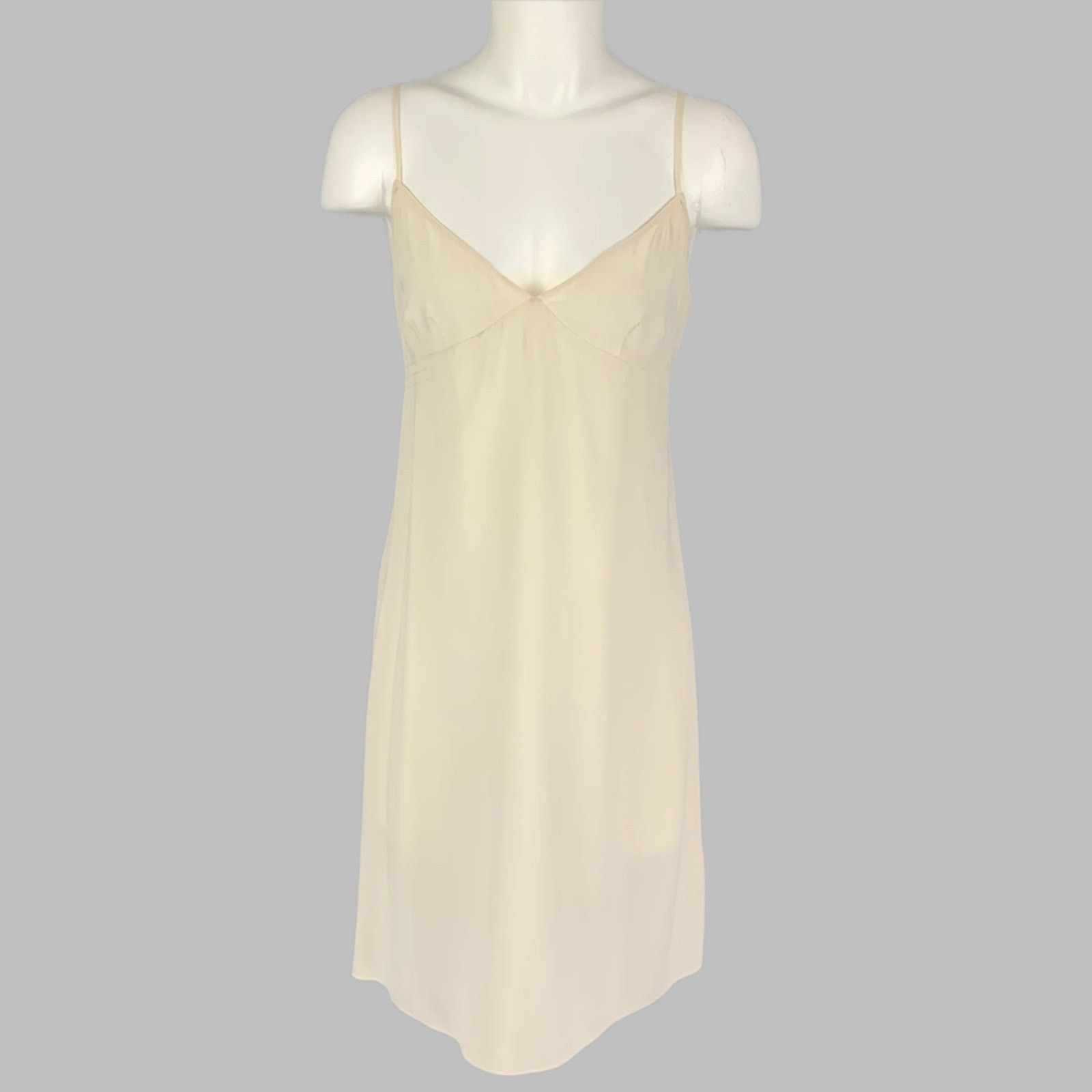 Other TWELFTH STREET Size S Cream Silk Slip Dress Size S / US 4 / IT 40 - 1 Thumbnail