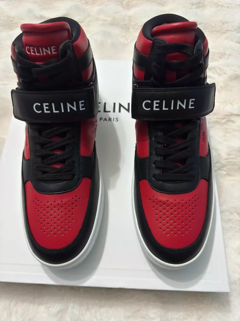 Celine Celine Black and red sports shoes Size US 9 / EU 42 - 3 Thumbnail