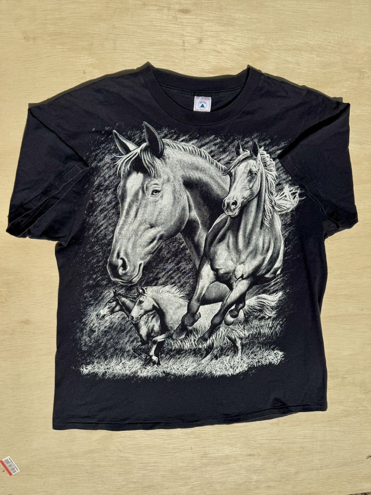 Band Tees × Vintage Vintage 90’s Horse All Over Print Animal AOP T-Shirt Size US XL / EU 56 / 4 - 1 Thumbnail