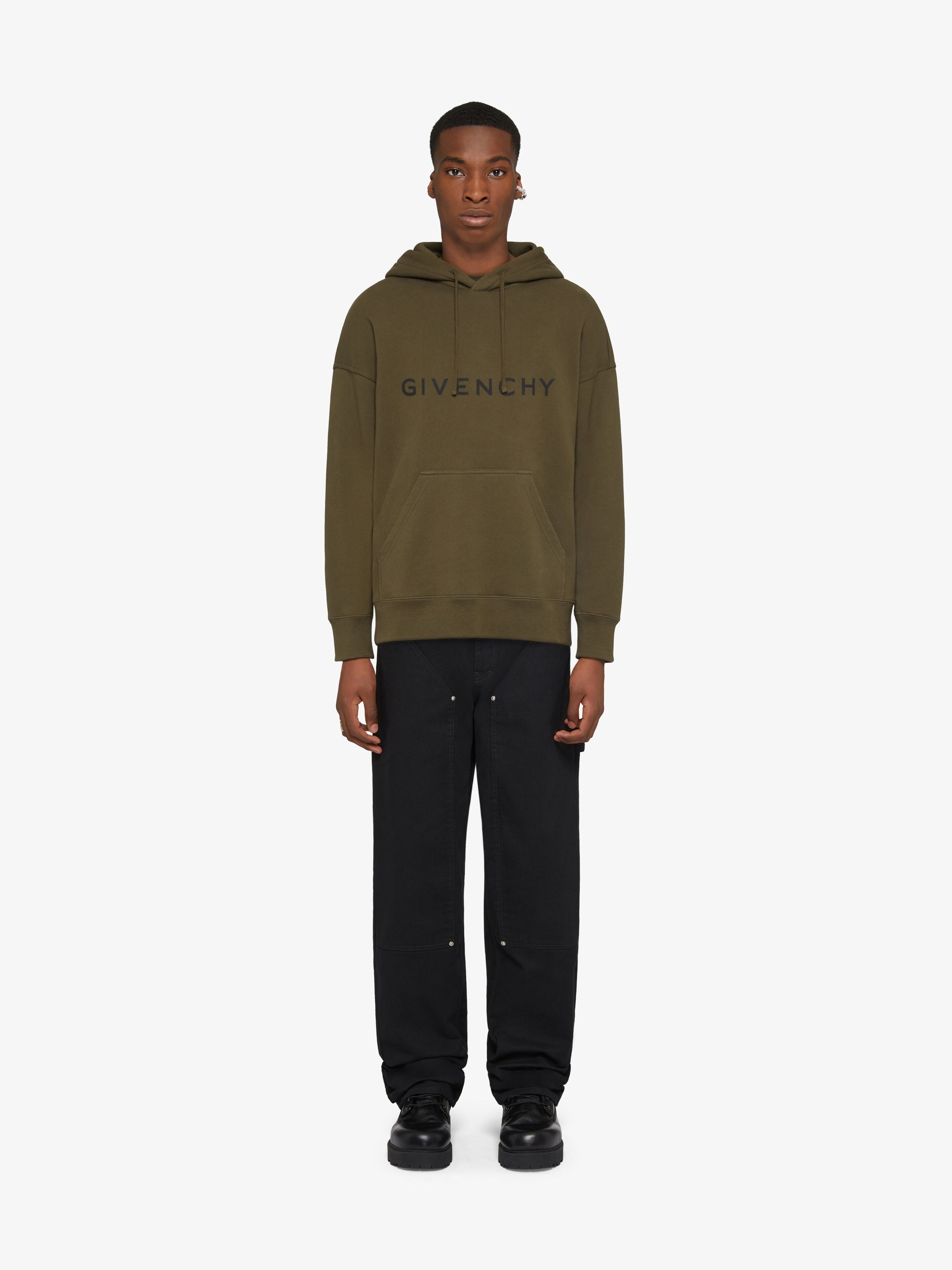 Givenchy o1w1db10326 Slim Fit Hoodie in Khaki Size US S / EU 44-46 / 1 - 2 Thumbnail
