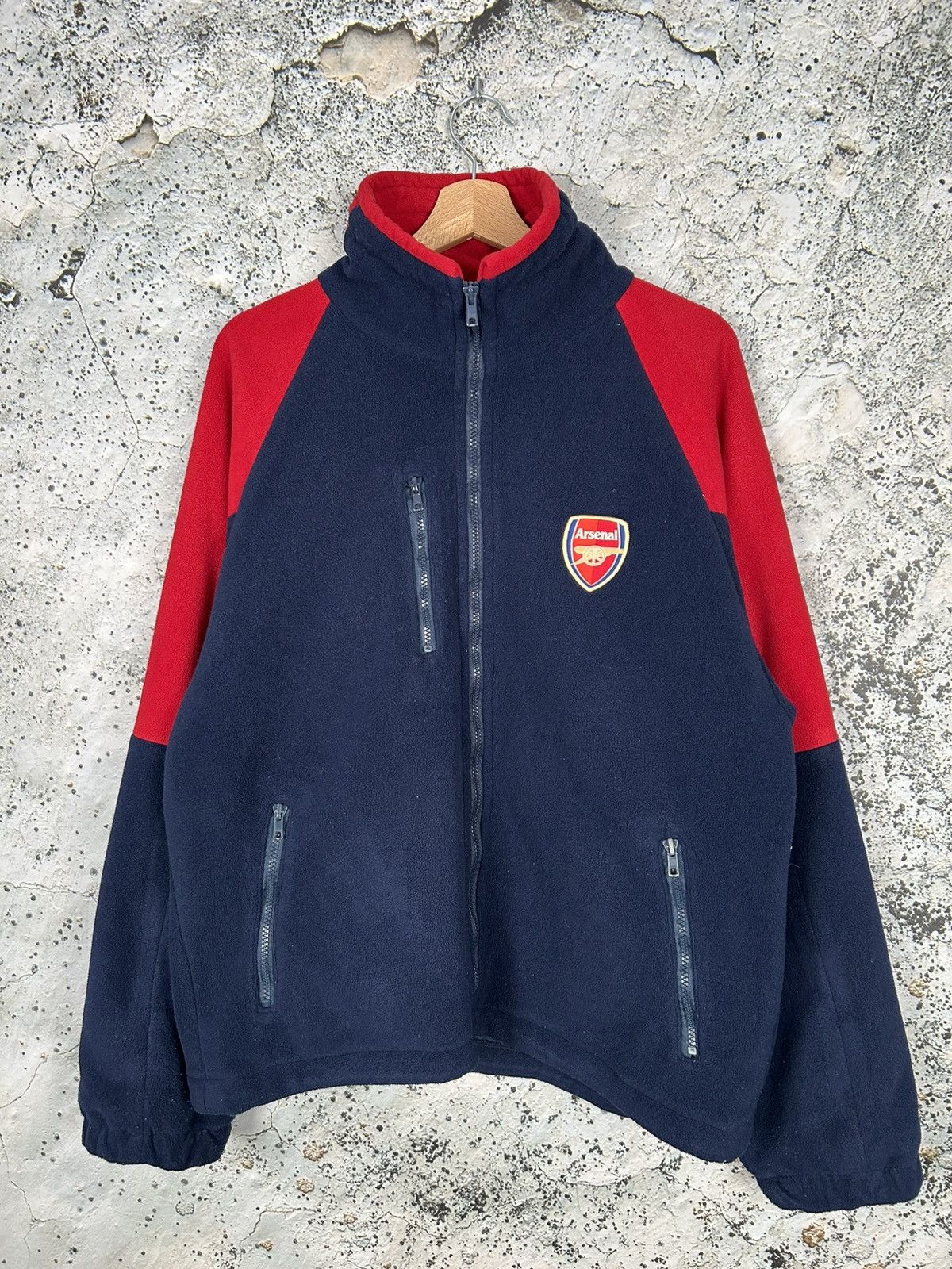 Vintage Arsenal London Zip Fleece Sweatshirt Football Soccer Rare Size US M / EU 48-50 / 2 - 1 Thumbnail