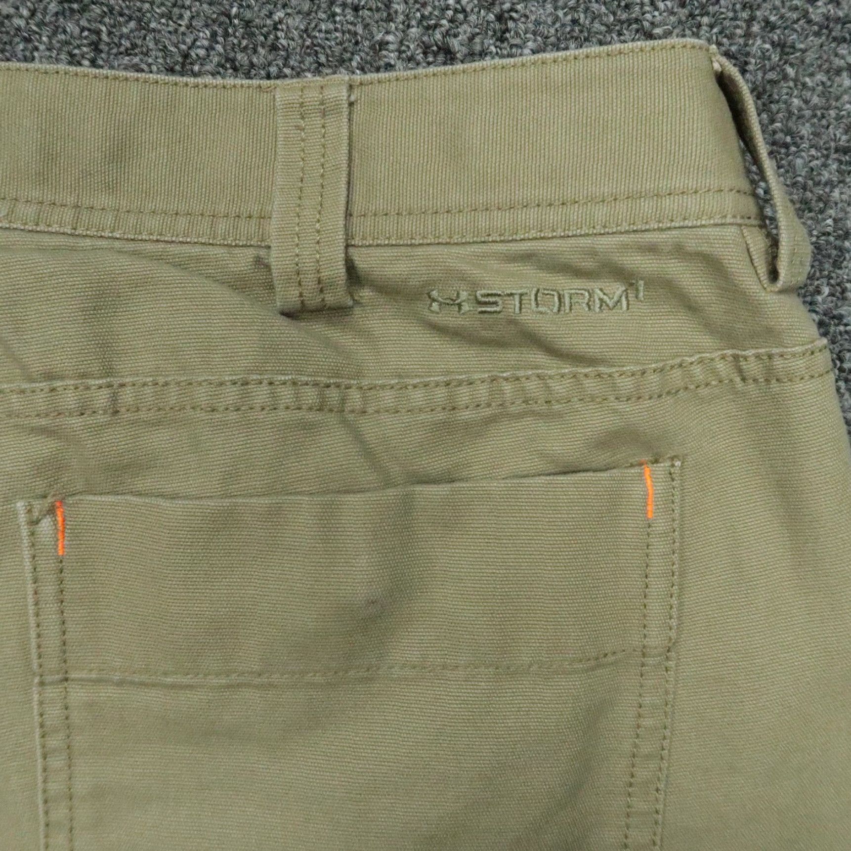 Under Armour VINTAGE Under Armour Workwear Pants Men 40x30 Canvas Reinforced Double Knee Casual Size US 40 / EU 56 - 6 Thumbnail