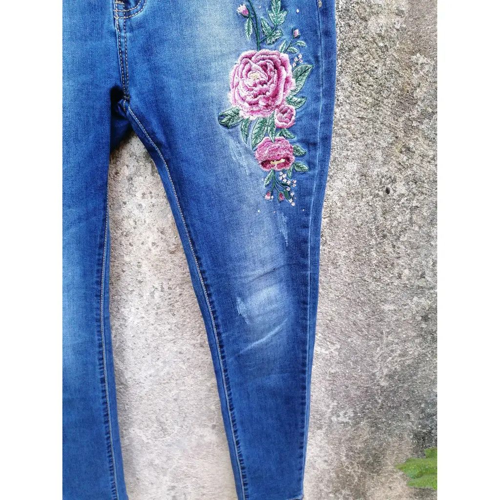 Other Embroidered Floral Jeans – EU 40 / L Size 30" / US 8 / IT 44 - 3 Thumbnail