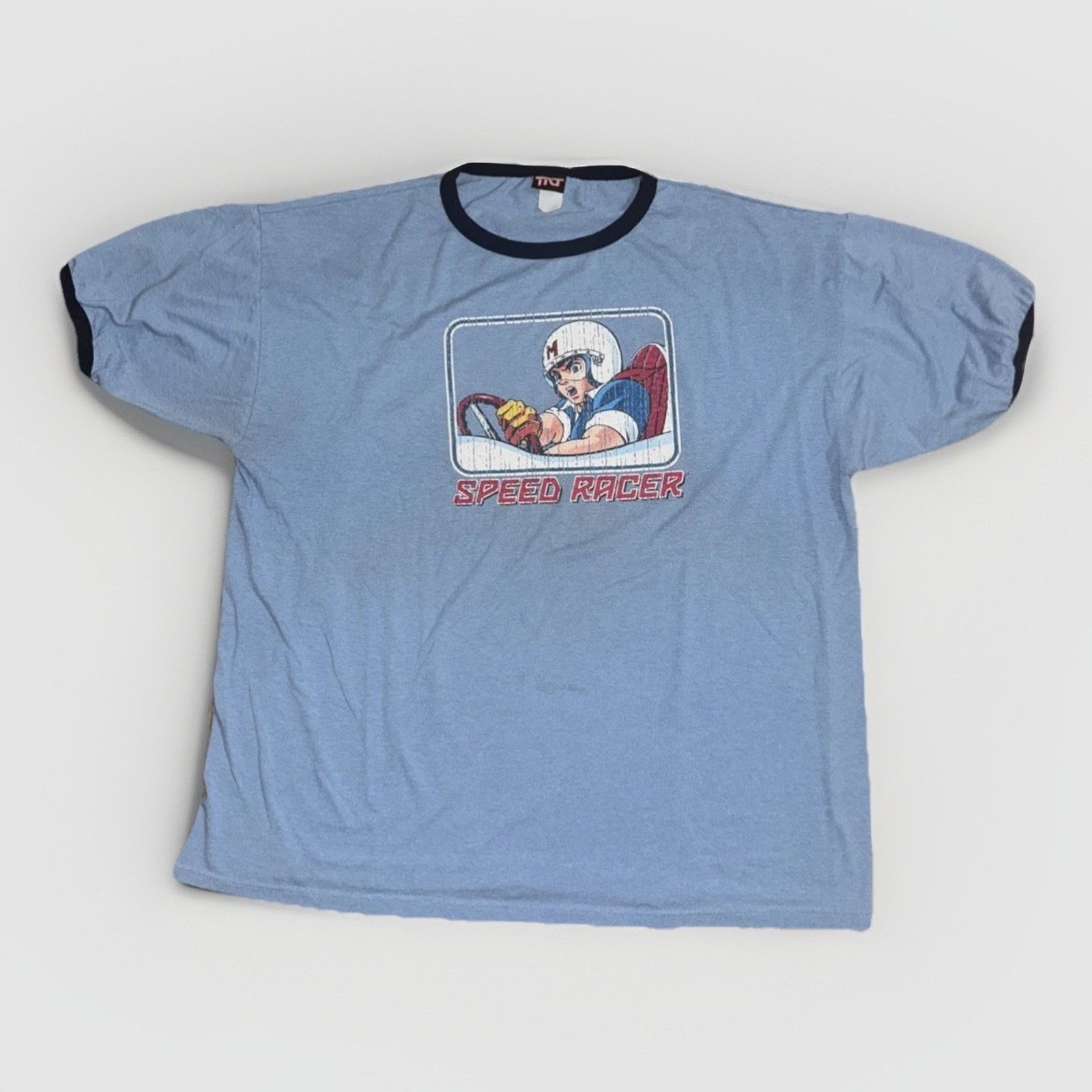 Band Tees × Vintage Vintage Speed Racer Ringer T-Shirt Blue XXL 26x30 Anime Size US XXL / EU 58 / 5 - 1 Thumbnail