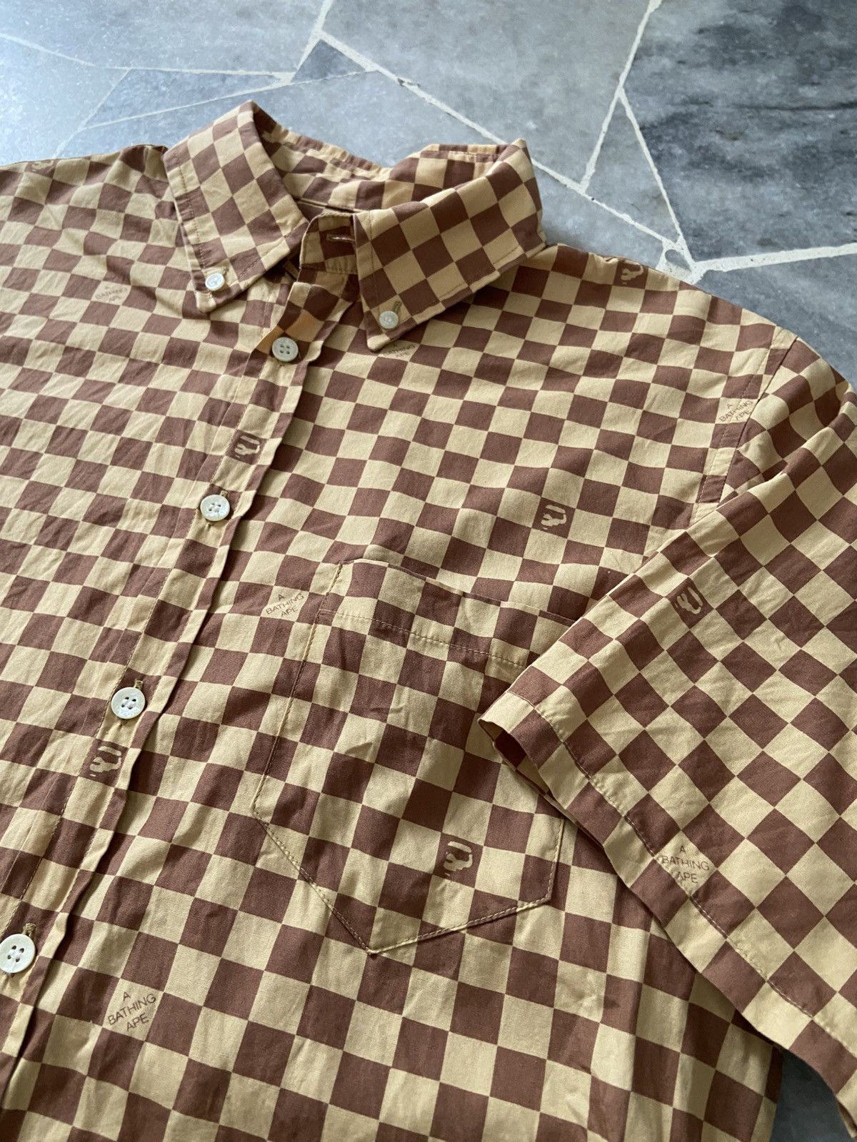 Bape Vintage Bape Checked Pocket Shirt Button Up Size US M / EU 48-50 / 2 - 8 Thumbnail