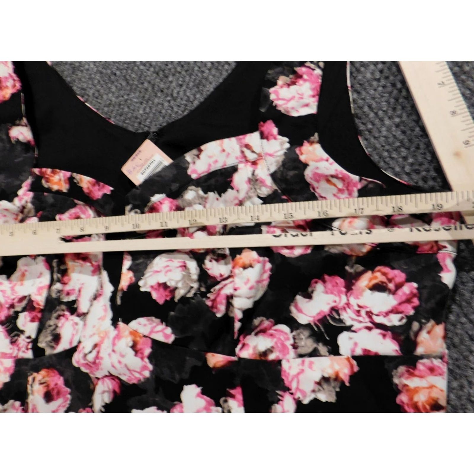 Torrid Torrid Blouse Shirt Pink Floral Sleeveless 1X Womens Plus Cotton Rayon Collared Pullover Casual Button Classic Fit Size XL / US 12-14 / IT 48-50 - 6 Thumbnail