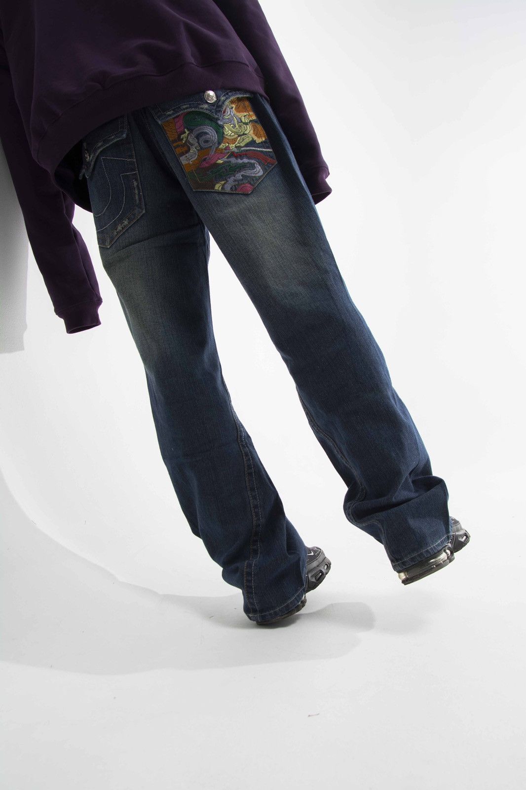 True Religion × Vintage New True Religion Jeans Denim faded pants y2k hype Size US 36 / EU 52 - 4 Thumbnail
