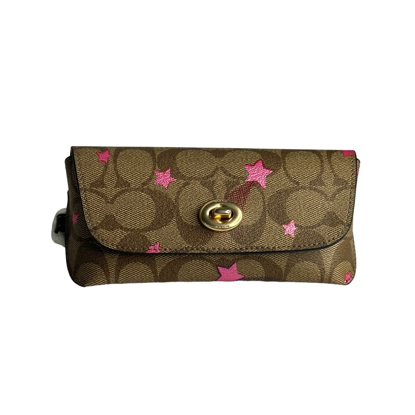 Coach Coach Sunglass Case In Signature Canvas With Disco Star Size ONE SIZE - 2 Thumbnail