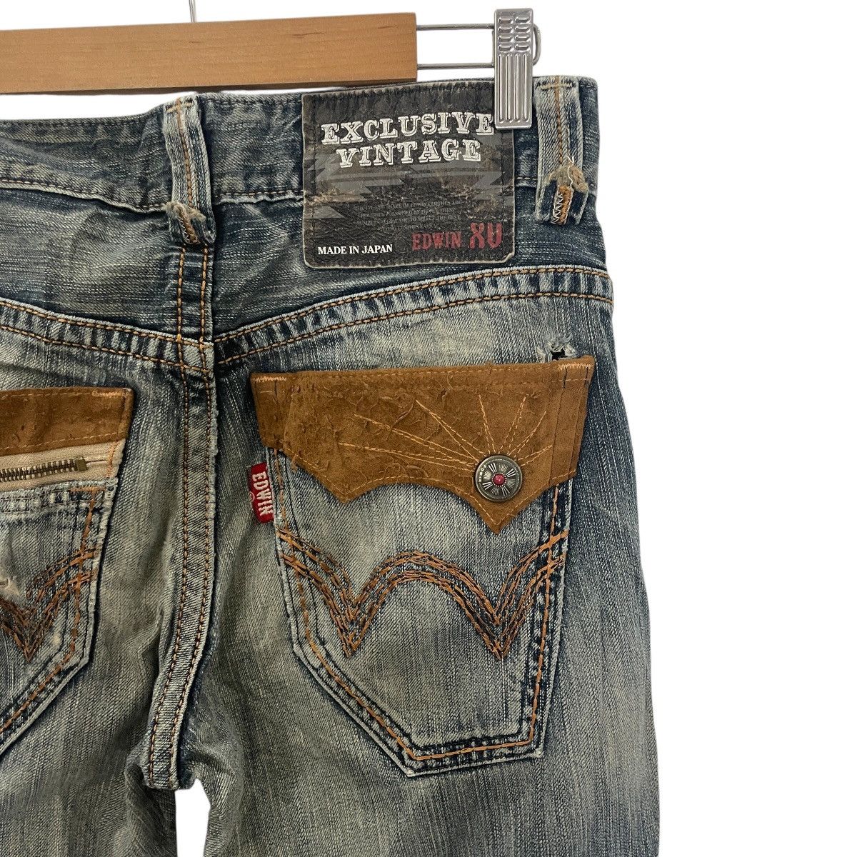 Edwin Vintage Edwin Japan Distressed Cowboy Denim Size US 30 / EU 46 - 11 Thumbnail