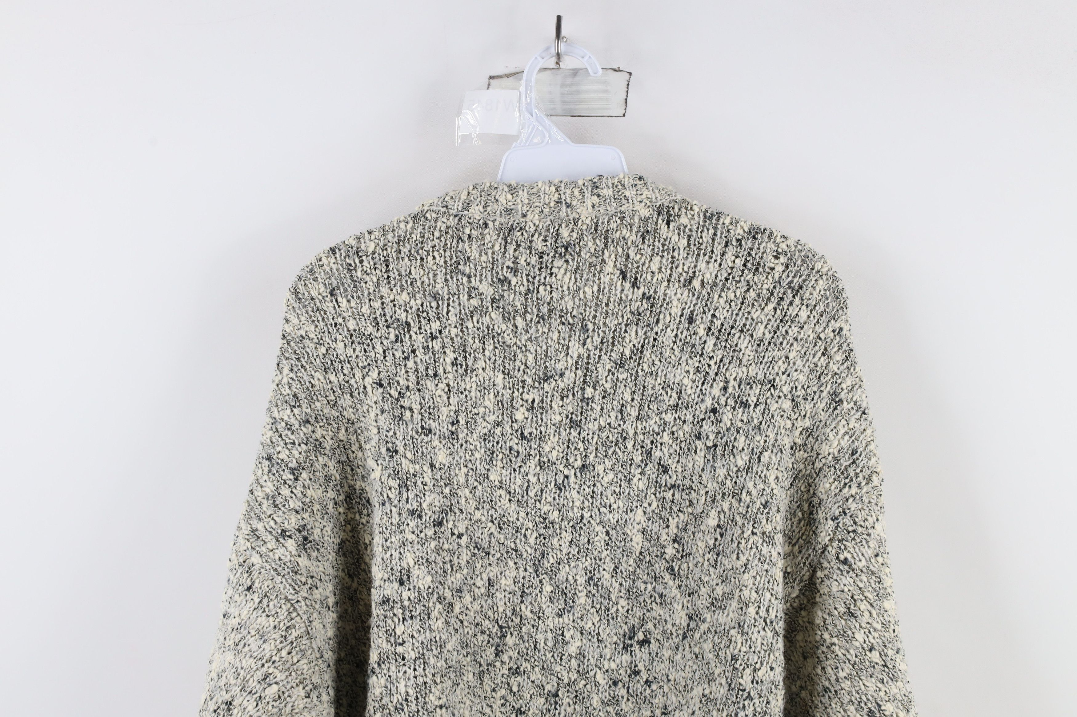 Vintage Vintage 90s Streetwear Chunky Textured Knit Grandpa Sweater Size US L / EU 52-54 / 3 - 11 Thumbnail