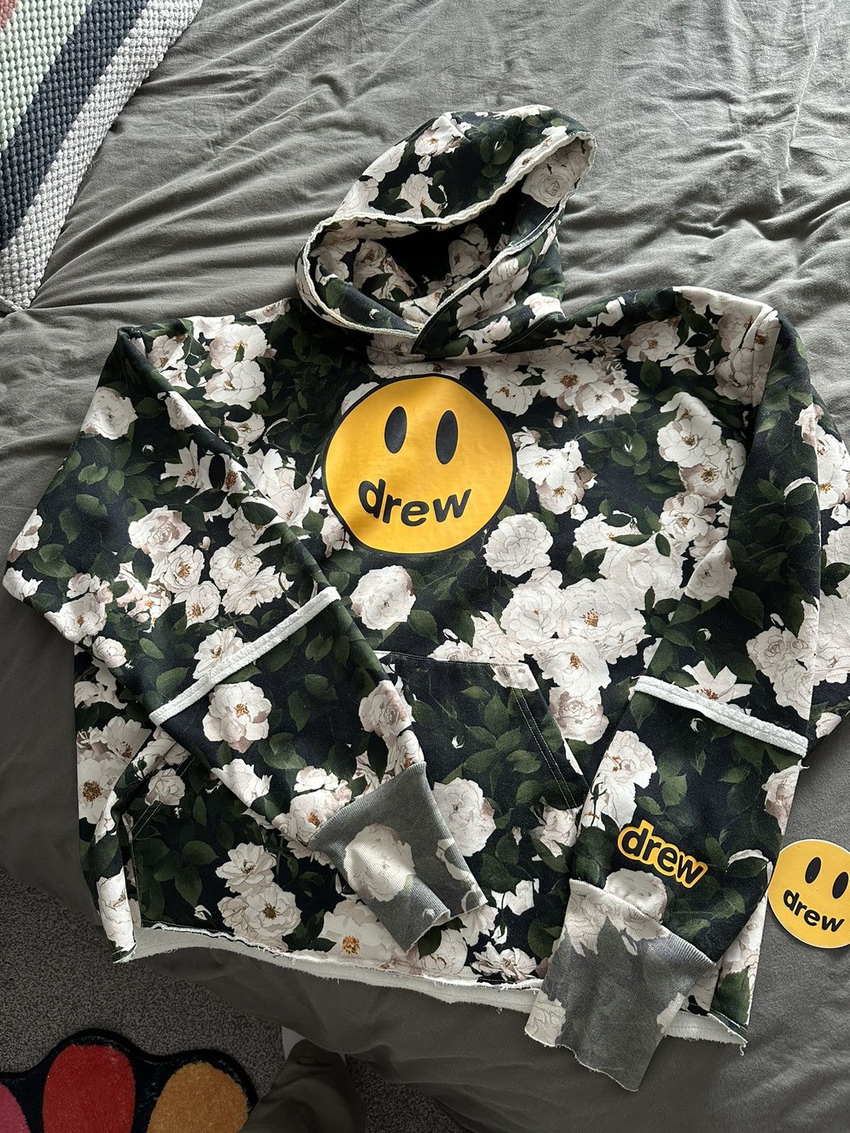 メンズDrew House Mascot Hoodie Iceberg Roses M ...