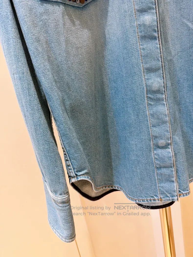 Valentino Valentino Sequin pocket shirt-style denim jacket Size XS / US 0-2 / IT 36-38 - 4 Thumbnail