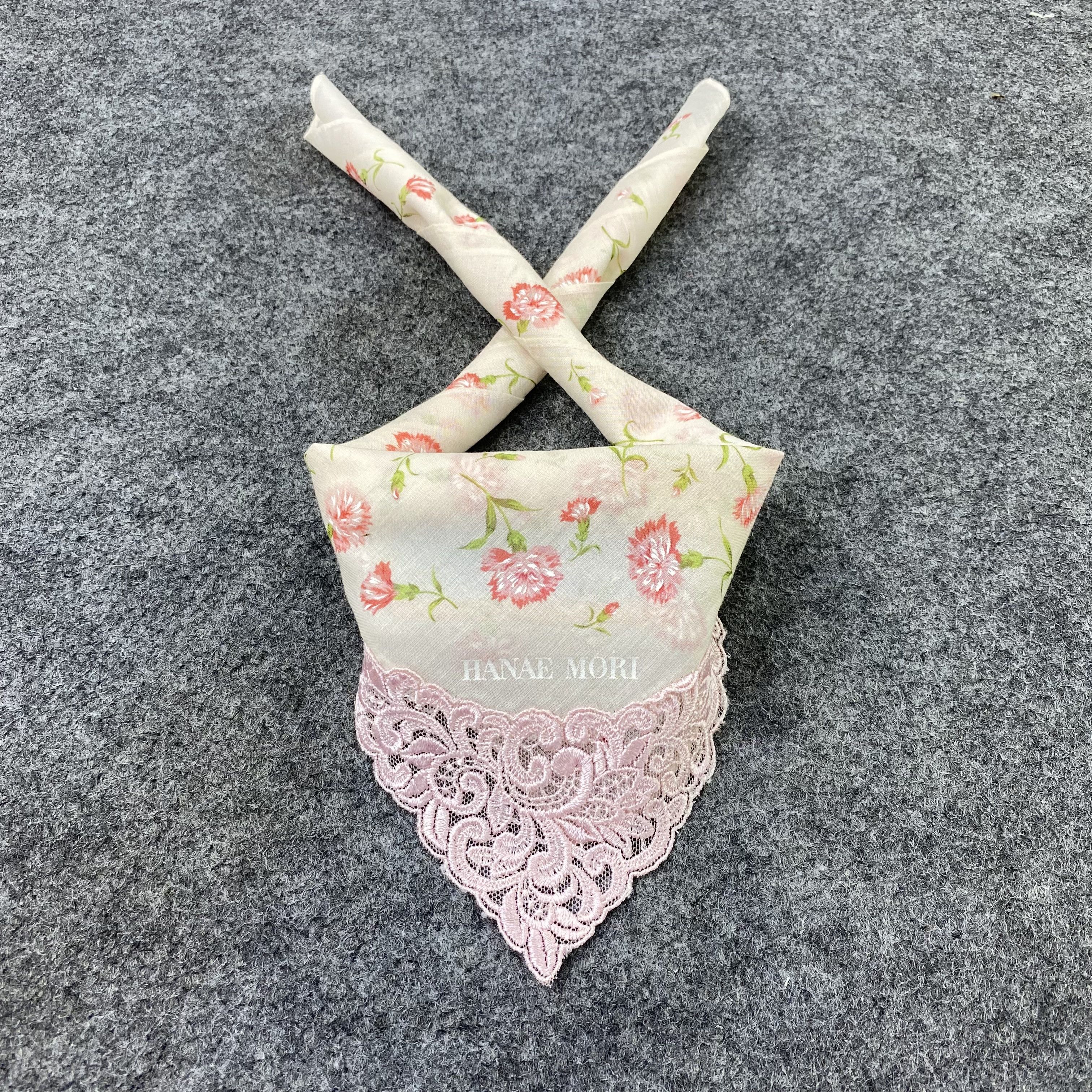 Hanae Mori Courreges Handkerchief Neckerchief Bandana H1175 Size ONE SIZE - 2 Thumbnail