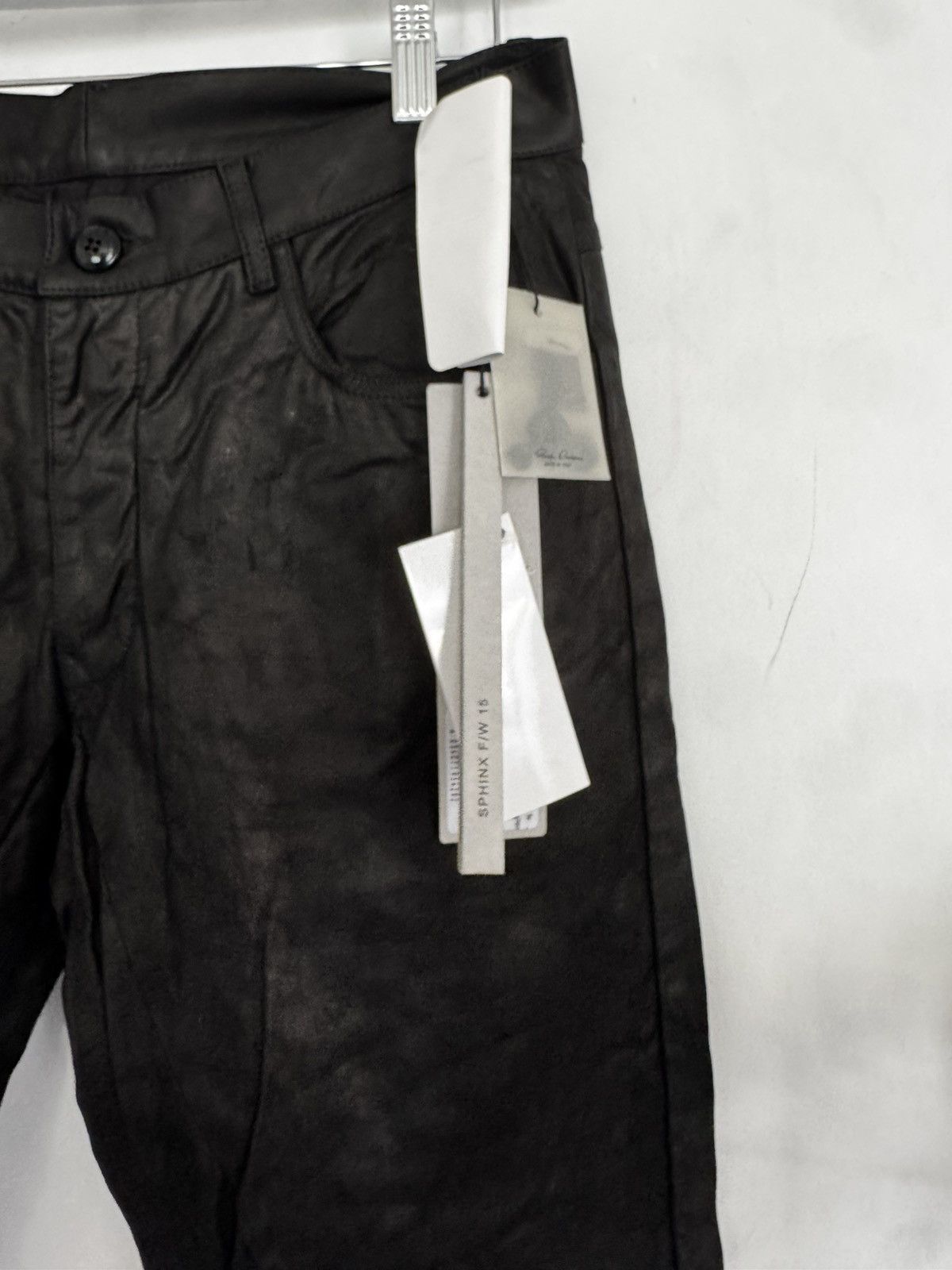 Rick Owens BNWT Sphinx FW15 Leather Pants Size US 30 / EU 46 - 4 Thumbnail