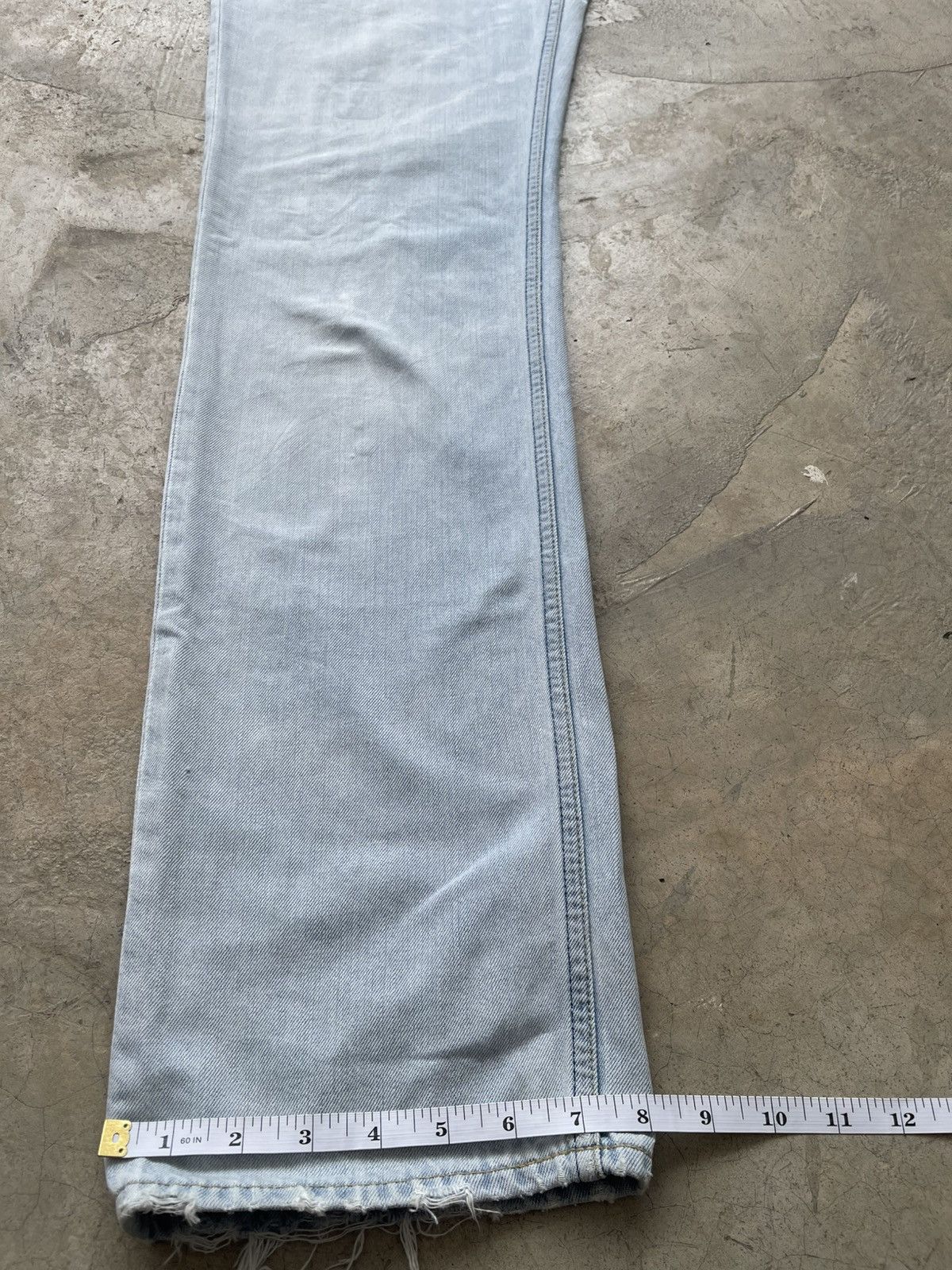 Levi's Vintage Levi’s 502 Light Wash Thrashed Distressed Denim Size US 30 / EU 46 - 19 Thumbnail