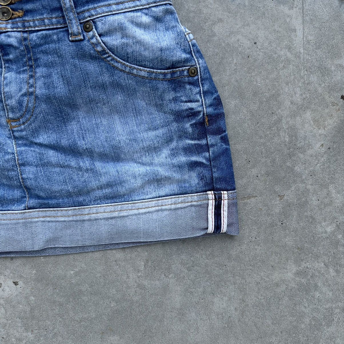 Japanese Brand × Vintage Vintage Japanese Style Denim Jeans Mini Skirt Y2K 00s USA Size 27" / US 4 / IT 40 - 4 Thumbnail