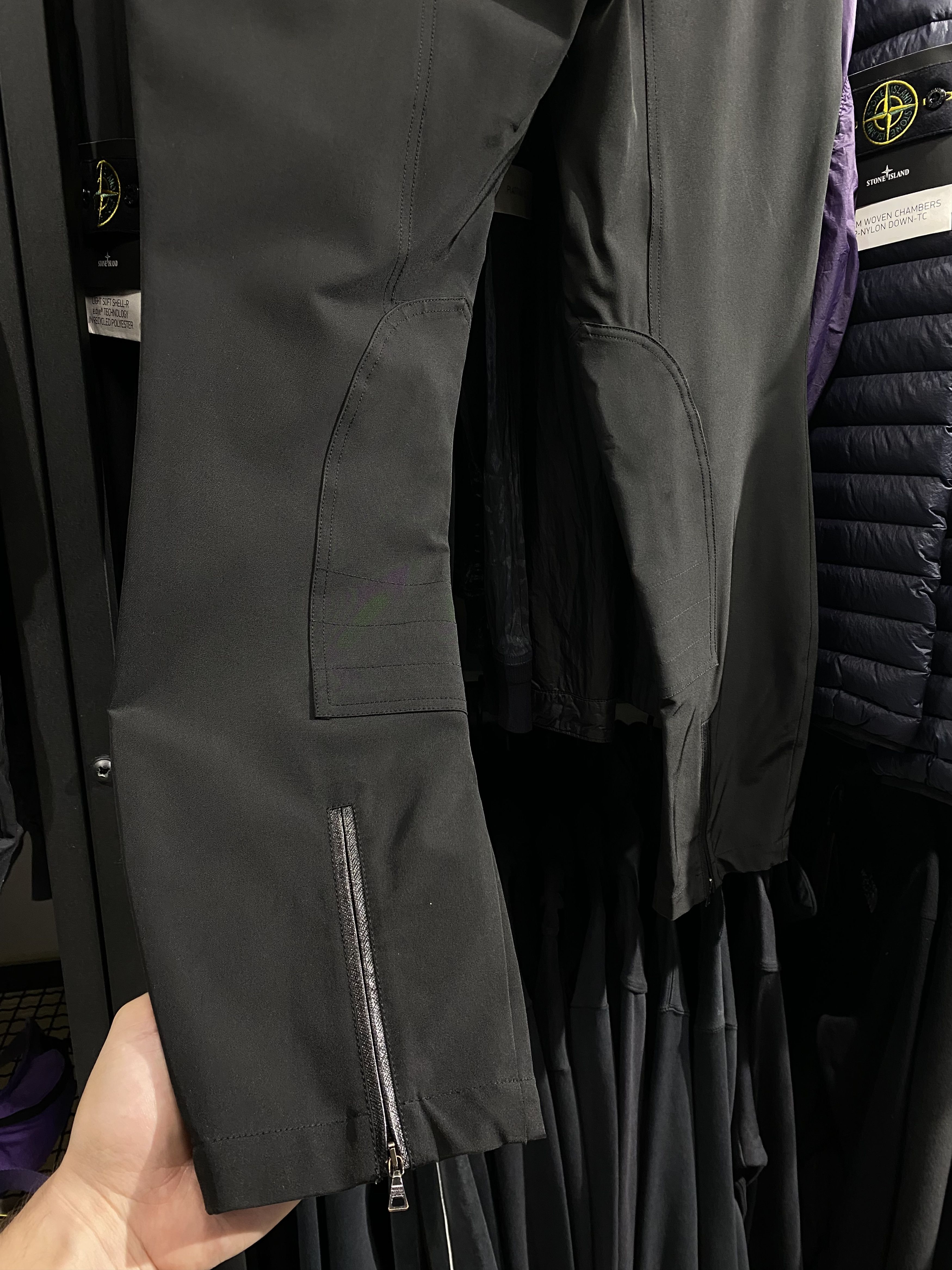 Prada Vintage Prada nylon zip belt biker women pants size 44 Size 30" / US 8 / IT 44 - 6 Thumbnail