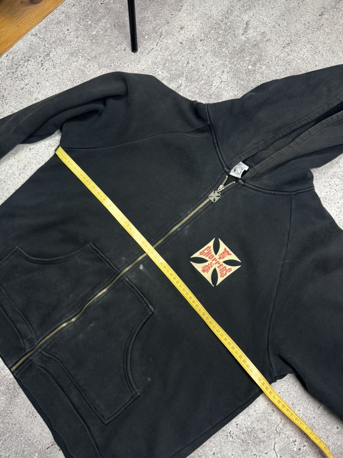 West Coast Choppers Vintage West Coast Choppers Distressed Faded Zip Hoodie Y2K Size US XL / EU 56 / 4 - 13 Thumbnail