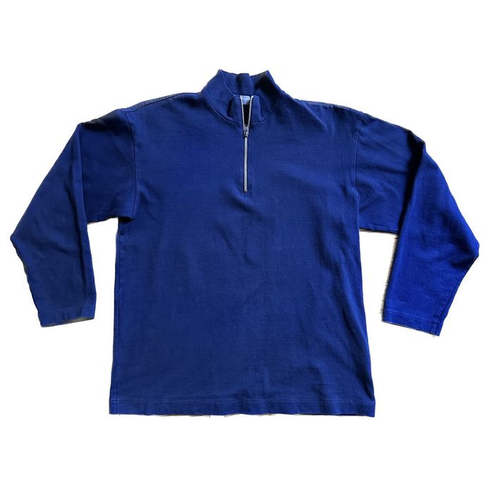 Comme des Garcons Homme Quarter zip mock neck pullover sweatshirt