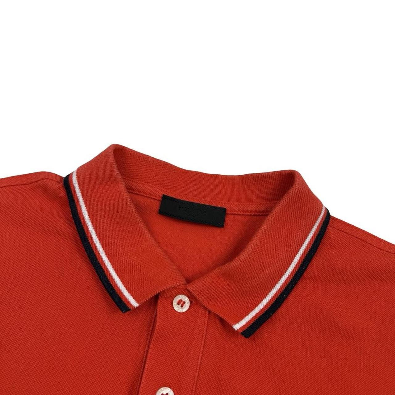 Prada Orange Prada Sport Red Tab Polo Shirt - Large Size US L / EU 52-54 / 3 - 5 Thumbnail