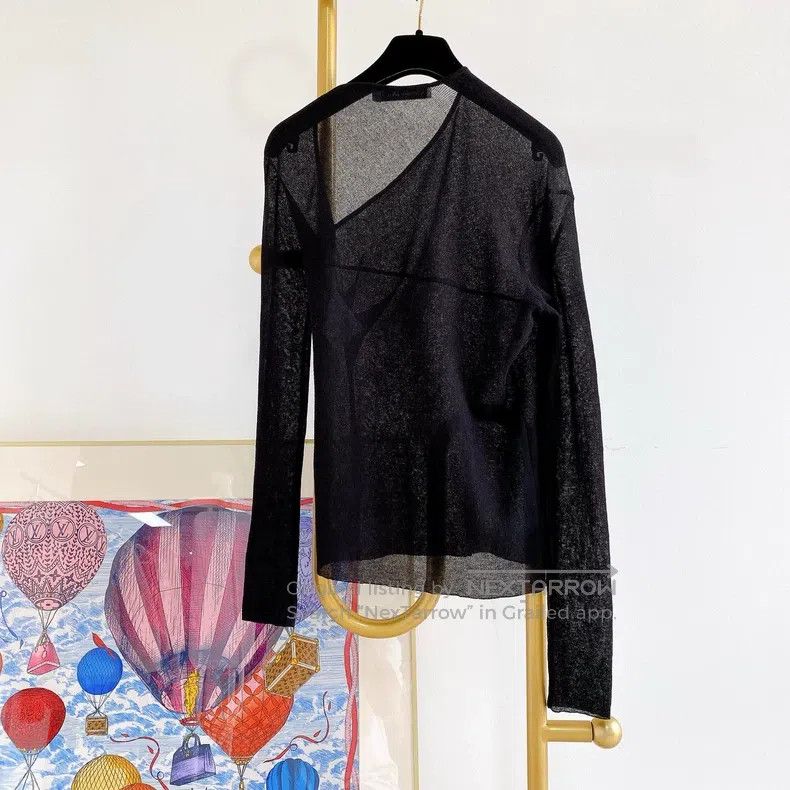 Dior Dior Black irregular long sleeves Size XXS / US 00 / IT 34 - 2 Thumbnail