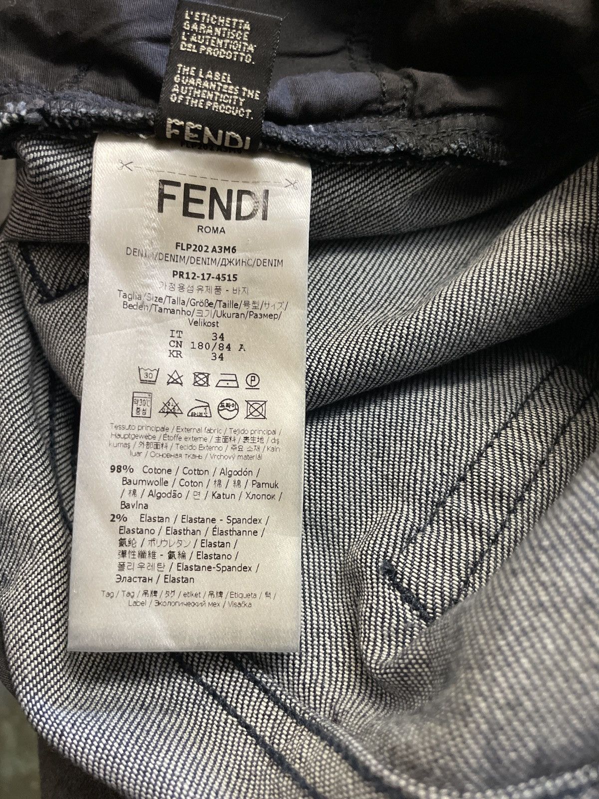 Fendi Fendi Embroidered Denim Jeans Size US 32 / EU 48 - 16 Thumbnail