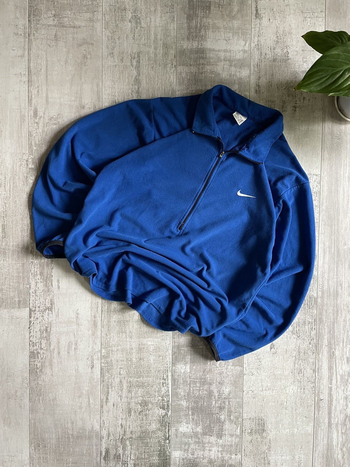 Nike × Vintage Vintage Nike Fleece Sweatshirt 1/4 Zip 90’s Crewneck Y2K Size US L / EU 52-54 / 3 - 6 Thumbnail