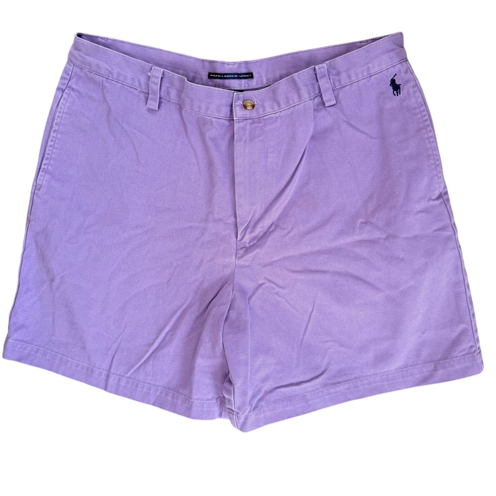 Ralph Lauren Sport Ralph Lauren Sport Purple Chino Shorts 12 Size 34" / US 12 / IT 48 - 1 Thumbnail
