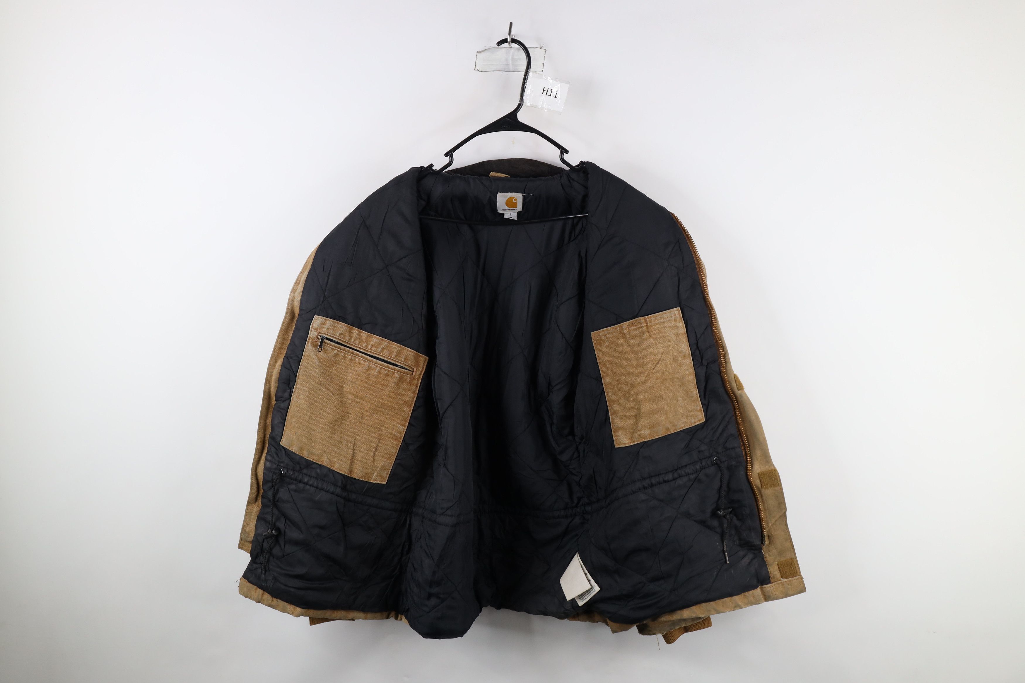 Carhartt × Vintage Vintage Carhartt Spell Out Quilted Canvas Chore Barn Jacket Size US S / EU 44-46 / 1 - 9 Thumbnail