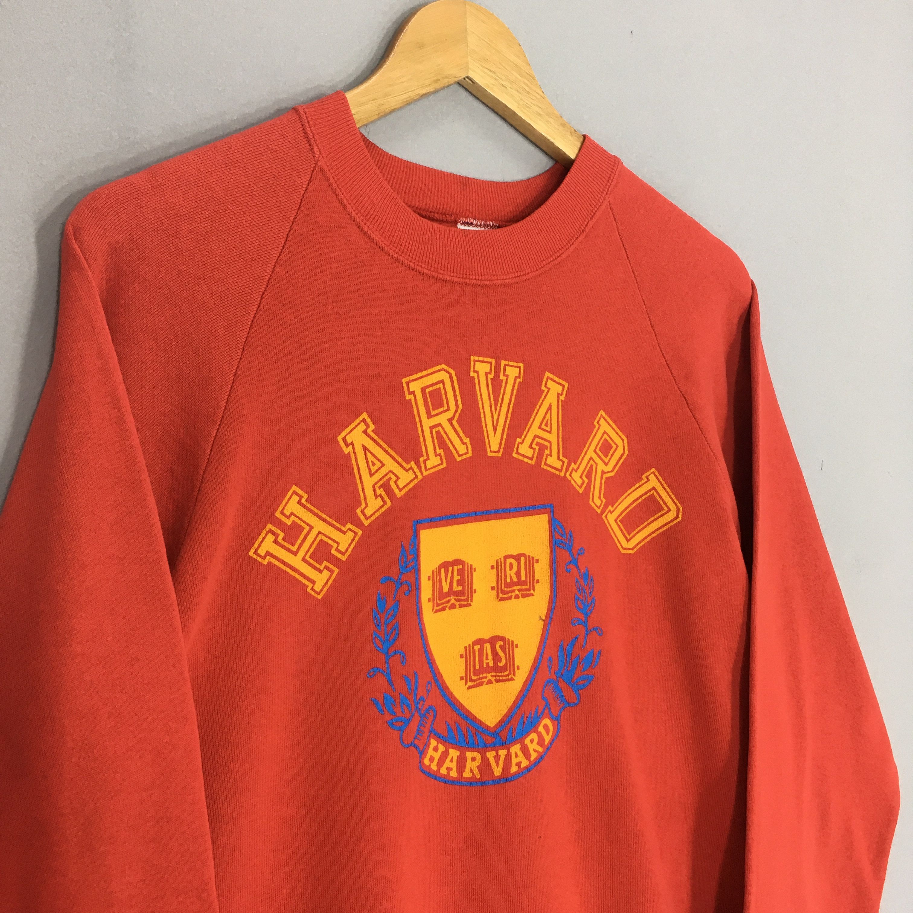 Vintage Vintage 90s Harvard University Red Sweatshirt XLarge Size US XL / EU 56 / 4 - 3 Thumbnail