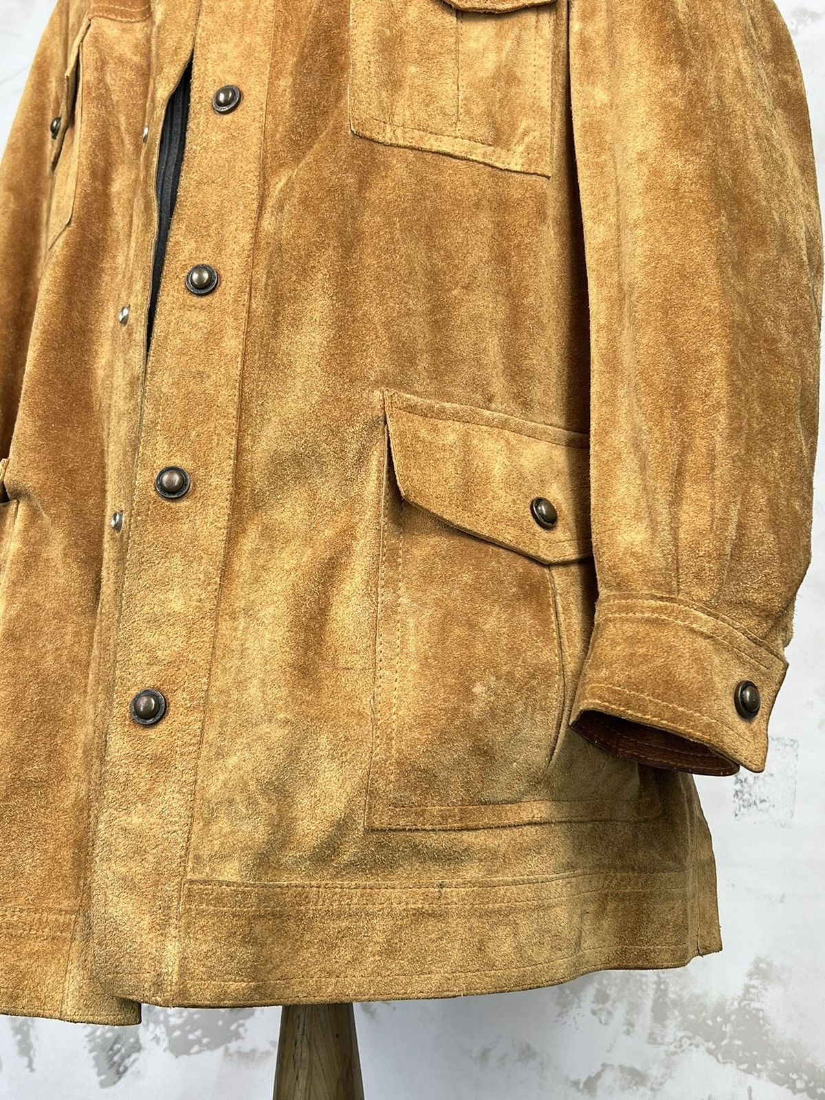 Vintage Vintage Reversible Leather Suede Safari Jacket Size M - L Size US L / EU 52-54 / 3 - 4 Thumbnail
