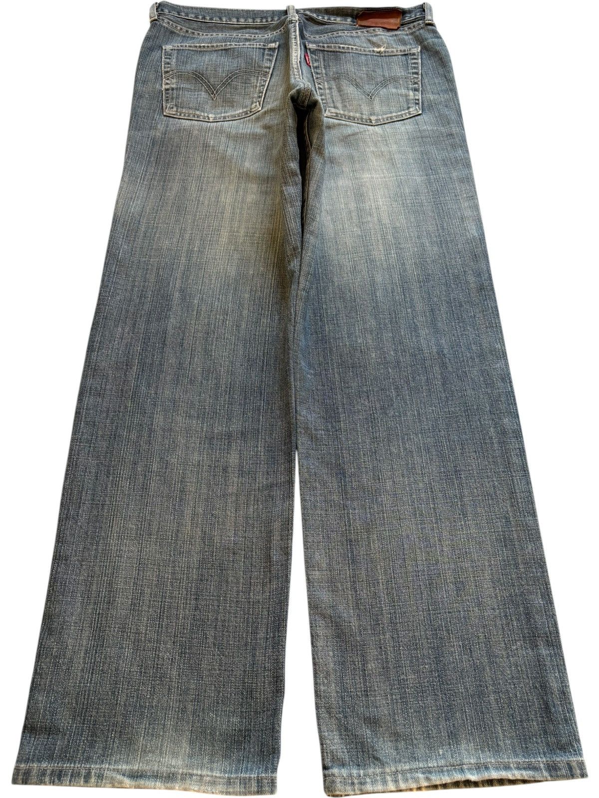 Levi's × Levi's Vintage Clothing Vintage 90s Levis 502 Mud Wash Distressed Loose Baggy Jeans Size US 34 / EU 50 - 2 Thumbnail
