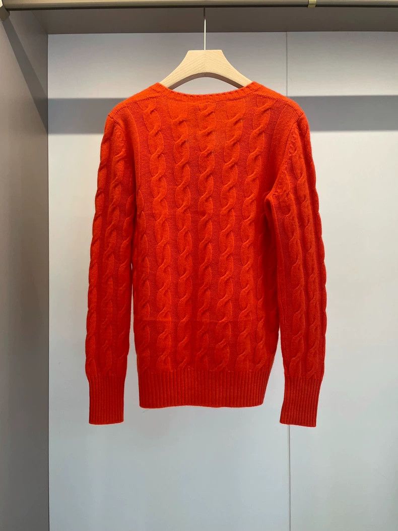 Loro Piana LORO PIANA Orange red goat cashmere sweater Size M / US 6-8 / IT 42-44 - 2 Thumbnail