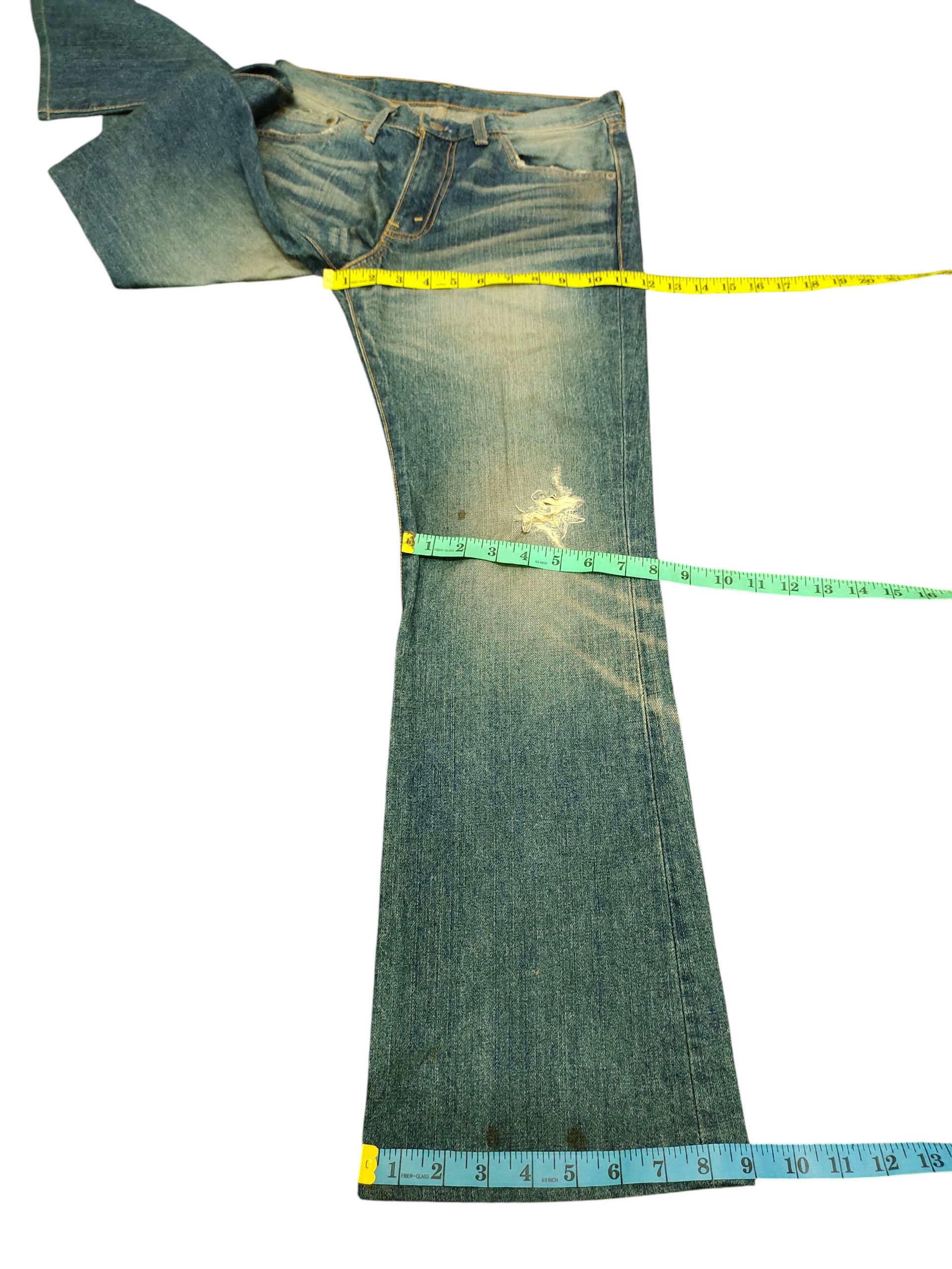 Kapital Vintage Levis 517 Clawmark Distress Rusty Flare Denim Jeans Size US 30 / EU 46 - 17 Thumbnail