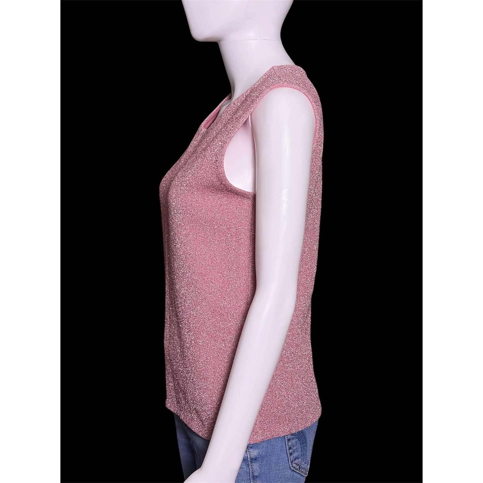 Louis Vuitton Y2K Louis Vuitton 2008 Marc Jacobs Pink Lurex Knit Tank Top Size M / US 6-8 / IT 42-44 - 4 Thumbnail
