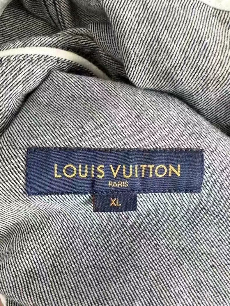 Louis Vuitton Louis Vuitton Wheat ear denim short sleeve shirt Size US XL / EU 56 / 4 - 2 Thumbnail